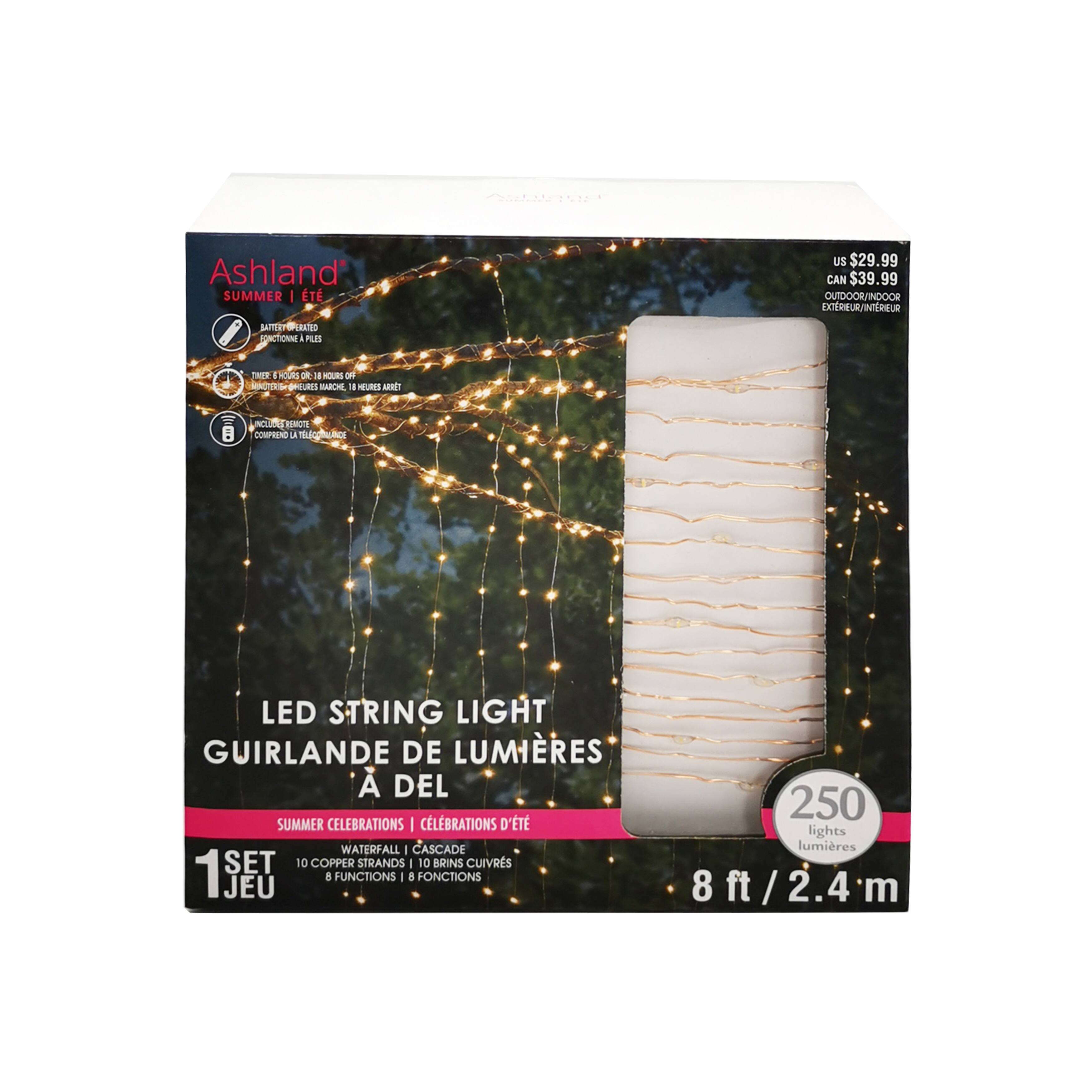 250ct. LED Waterfall Copper String Lights by Ashland® Michaels