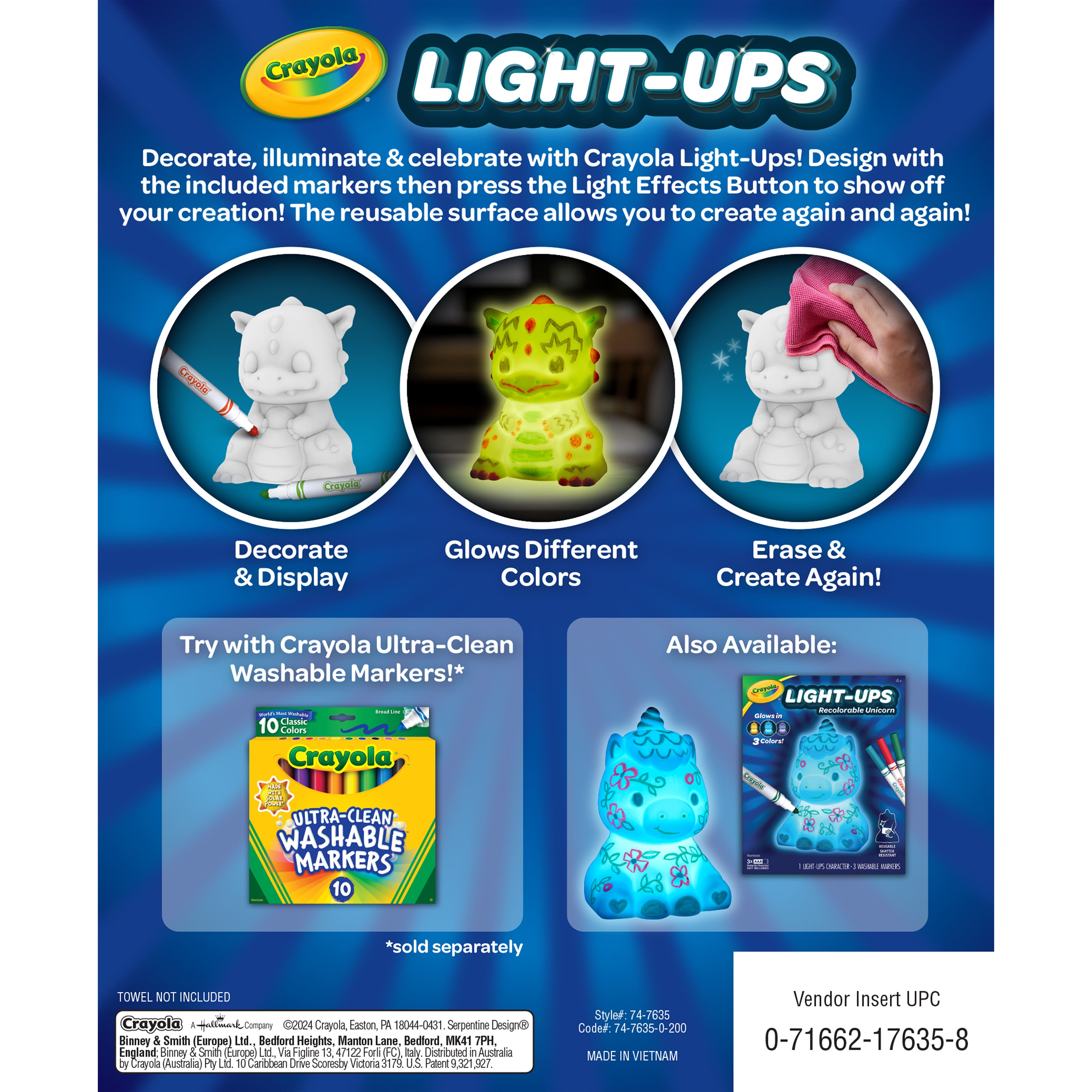 Crayola&#xAE; Light-Ups Recolorable Dragon