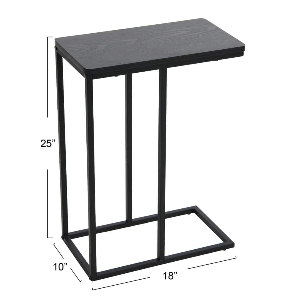 Household Essentials 25&#x22; Jamestown C-Shaped End Table