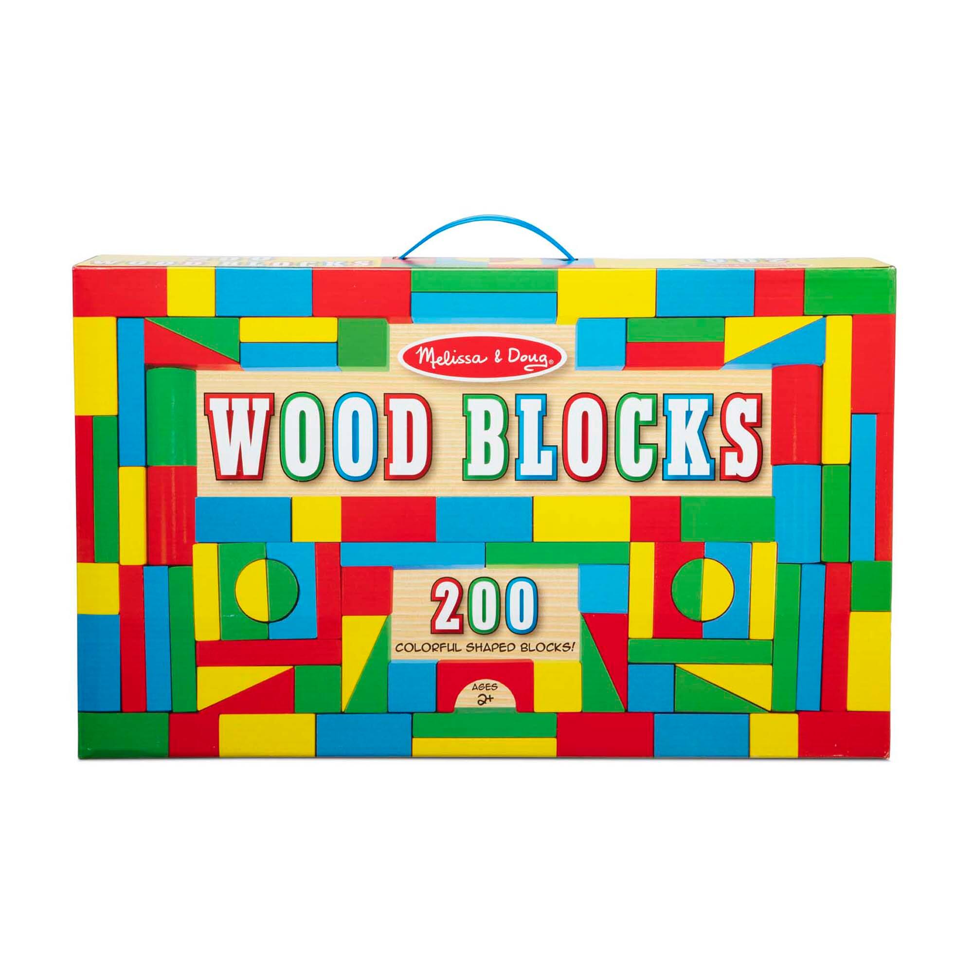 Melissa & Doug 200 Wood Blocks Set