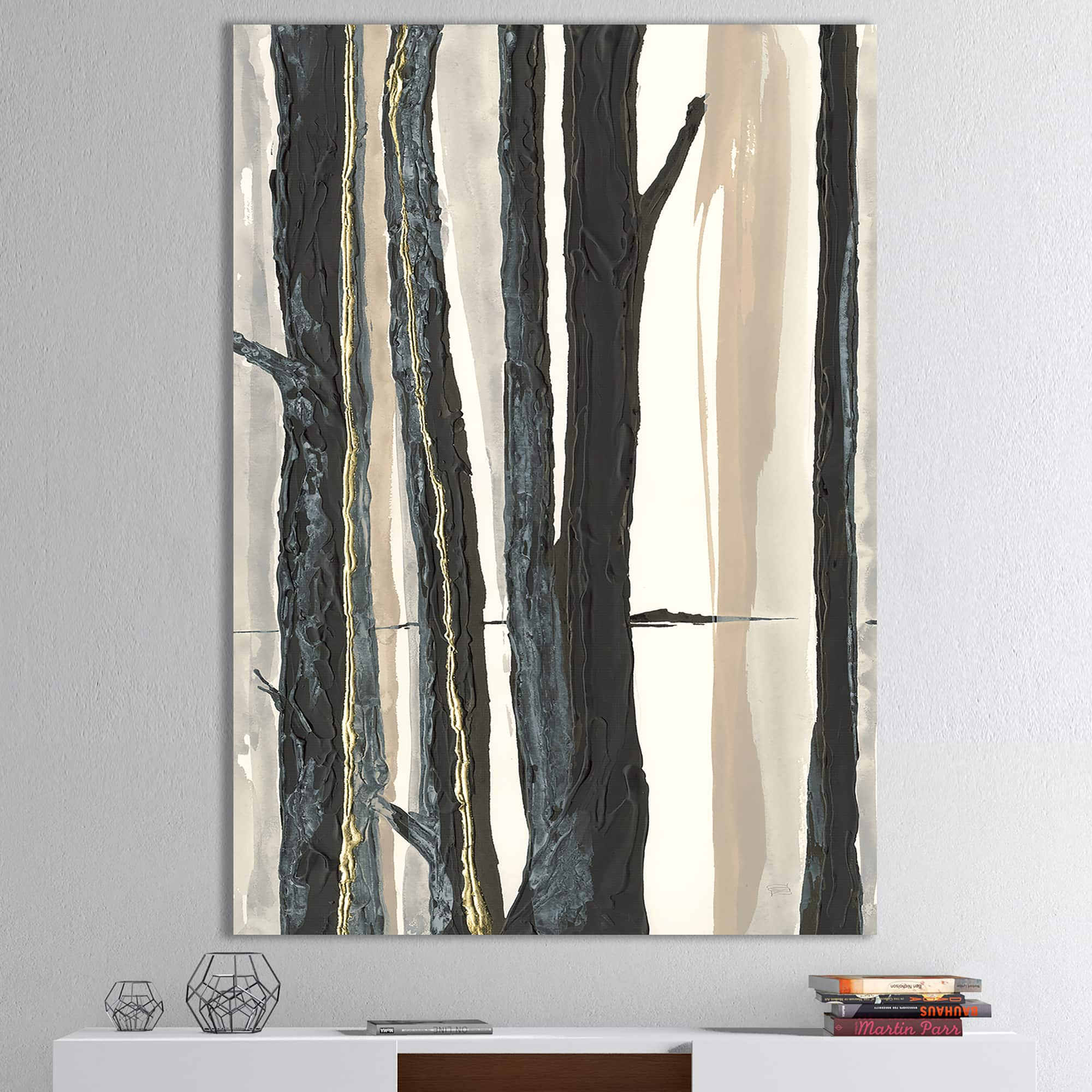 Designart - Forest Silhouette II - Modern Farmhouse Premium Canvas Wall Art