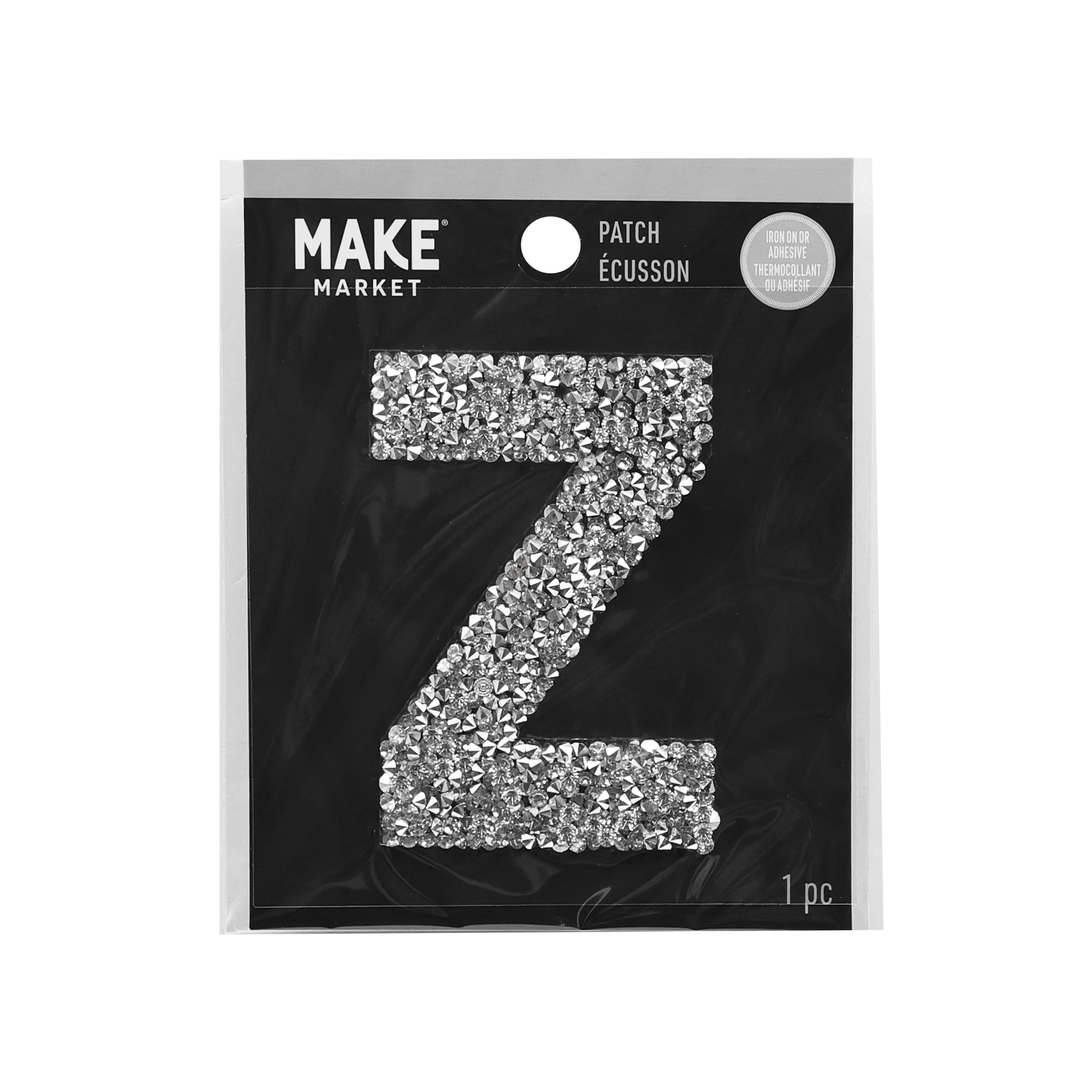 3&#x22; Crystal Letter Iron On Patch by Make Market&#xAE;