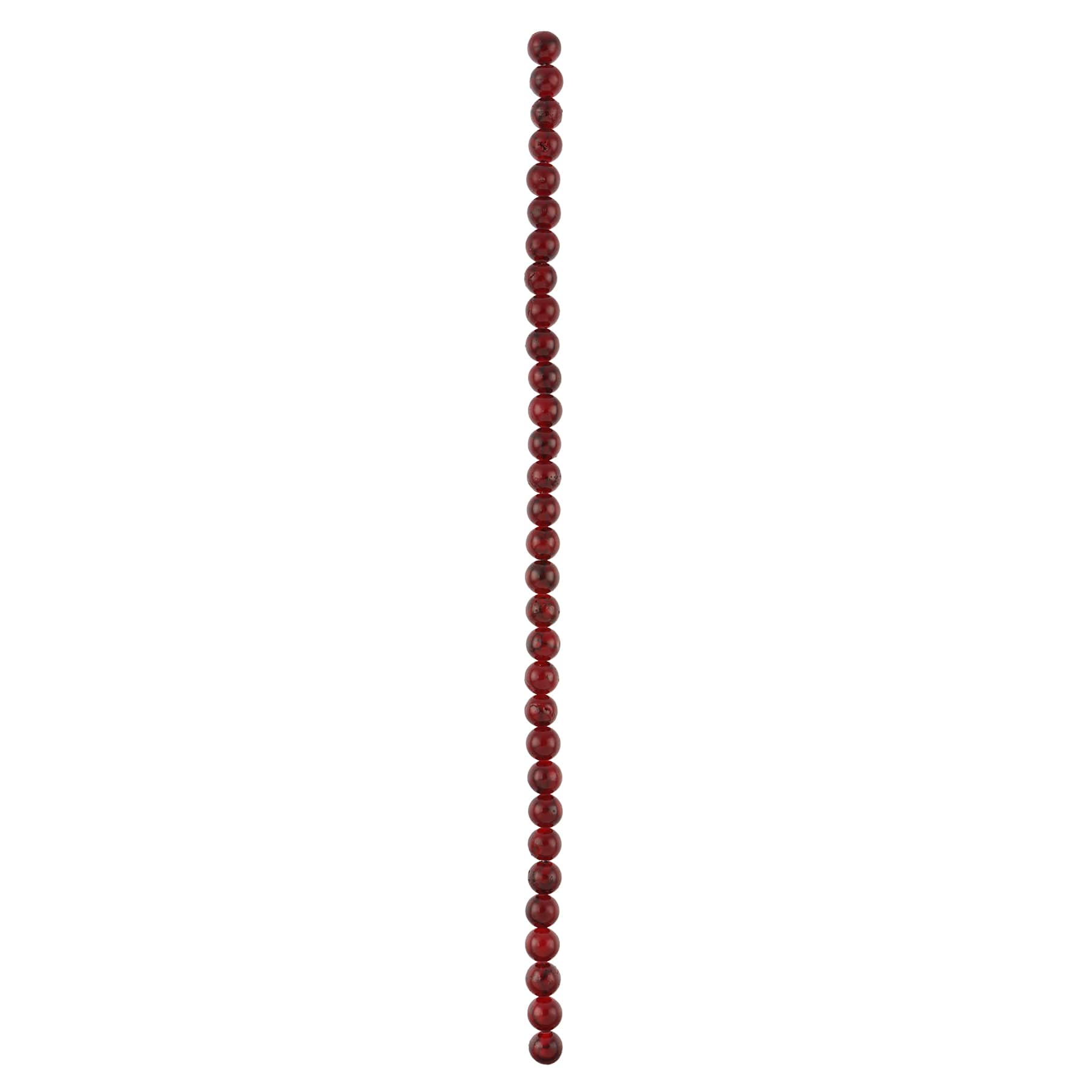Dark Red Dyed Quartz Round Beads, 8mm by Bead Landing&#x2122;