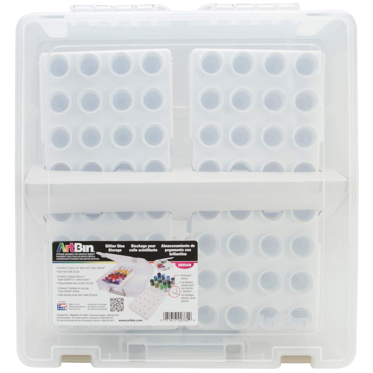 ArtBin&#xAE; Super Satchel&#x2122; Translucent Glitter Glue Storage Box