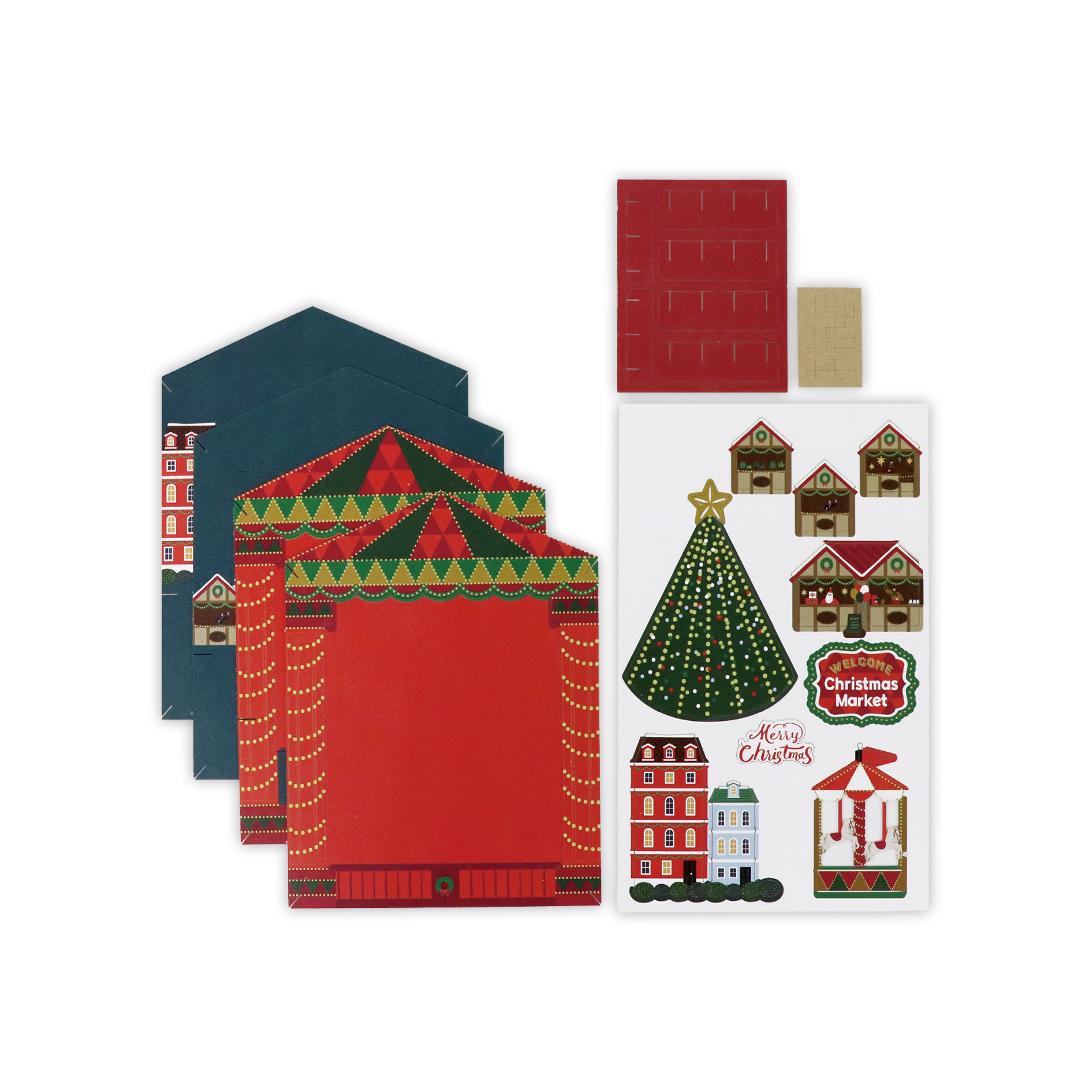 Christmas Market Paper Diorama Kit by Recollections&#x2122;