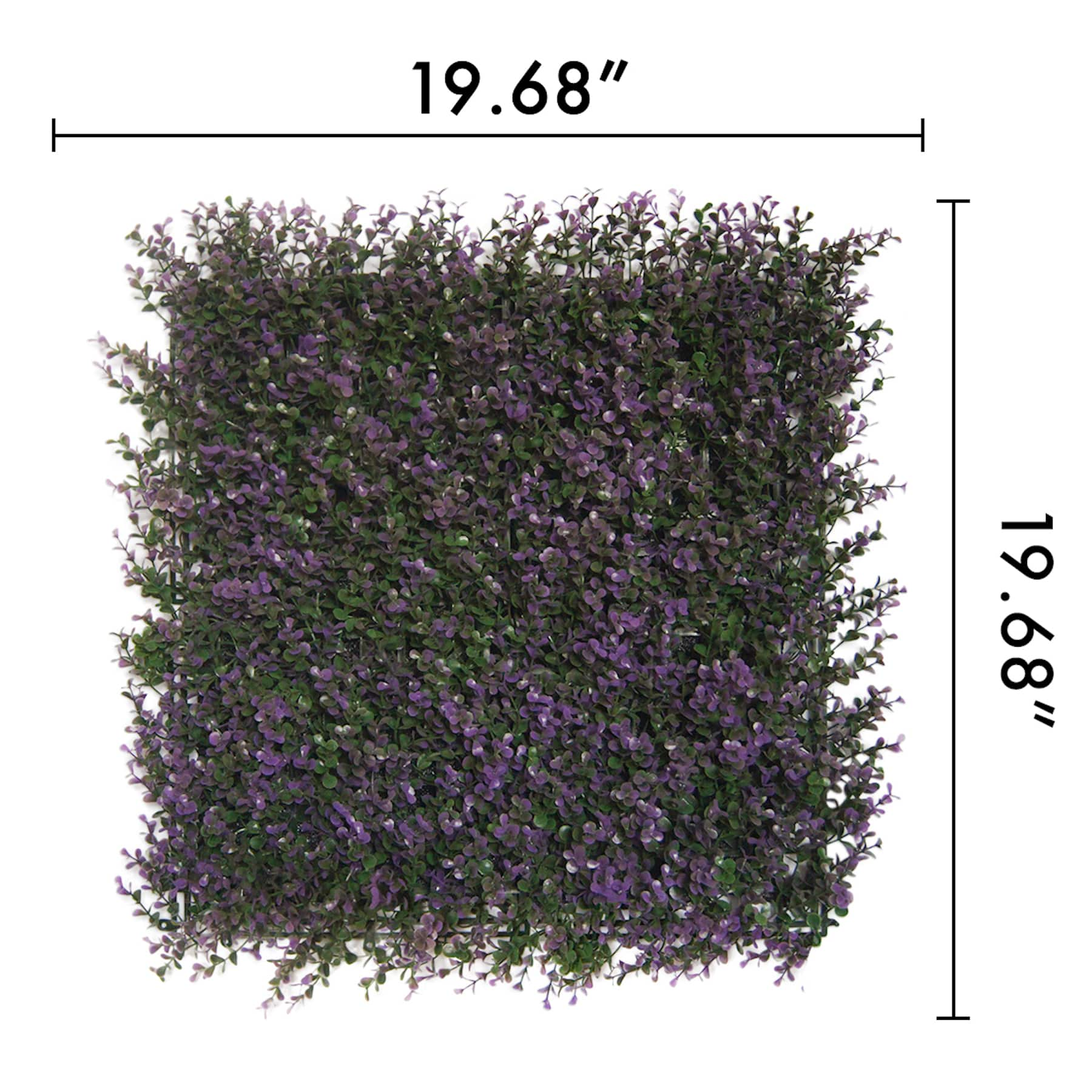 &#x22;Lavender&#x22; Artificial Foliage Plant Green Wall Panels, 4ct.