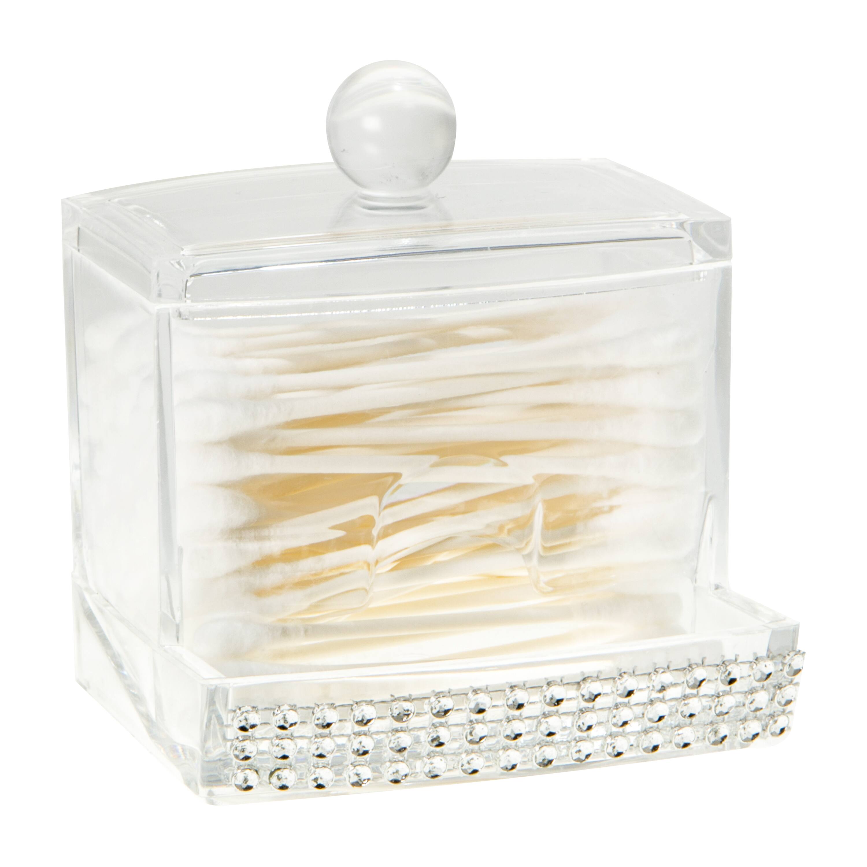 Pave Diamond Q-Tip Box