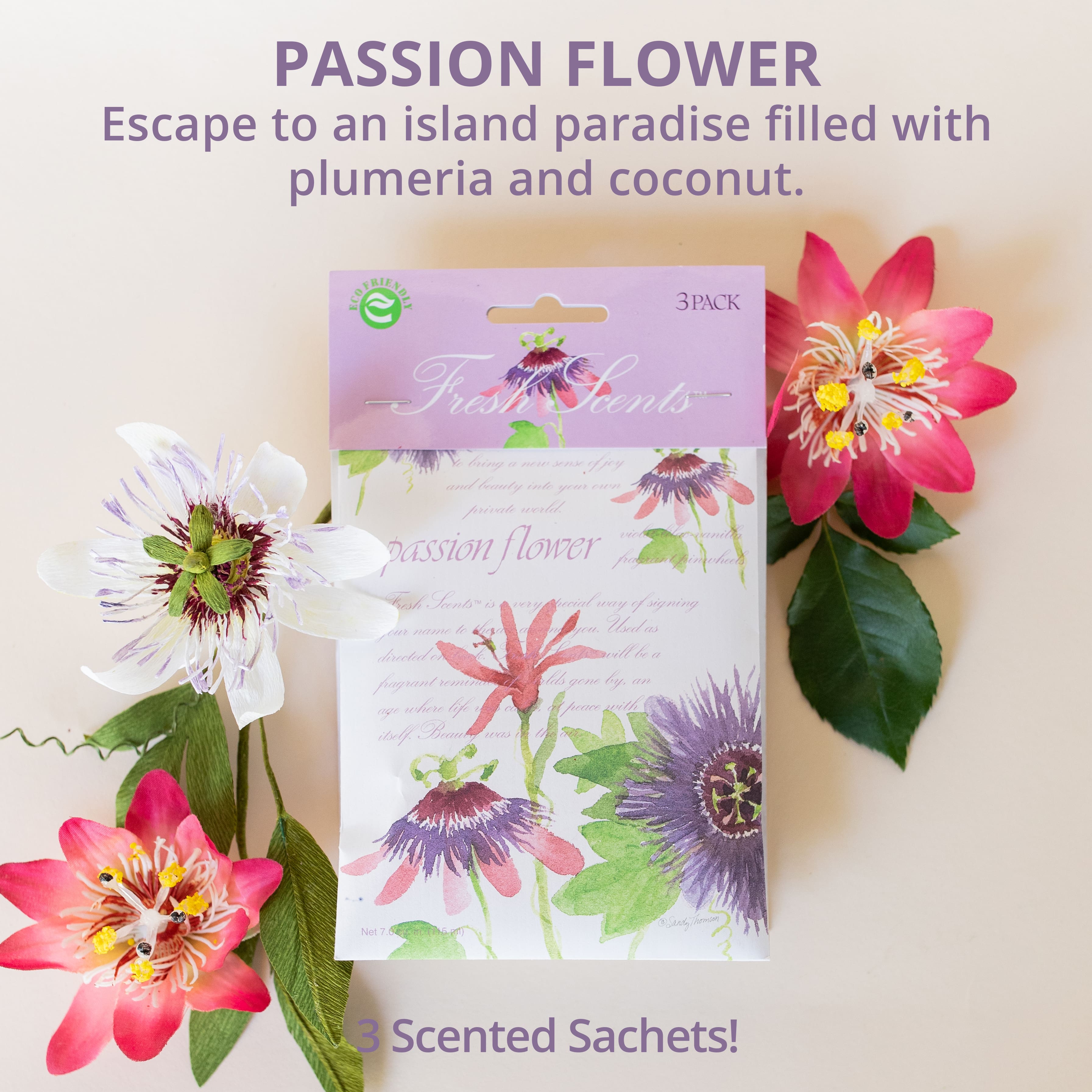 Willowbrook® Fresh Scents™ Passion Flower Fragrance Sachets, 3ct.