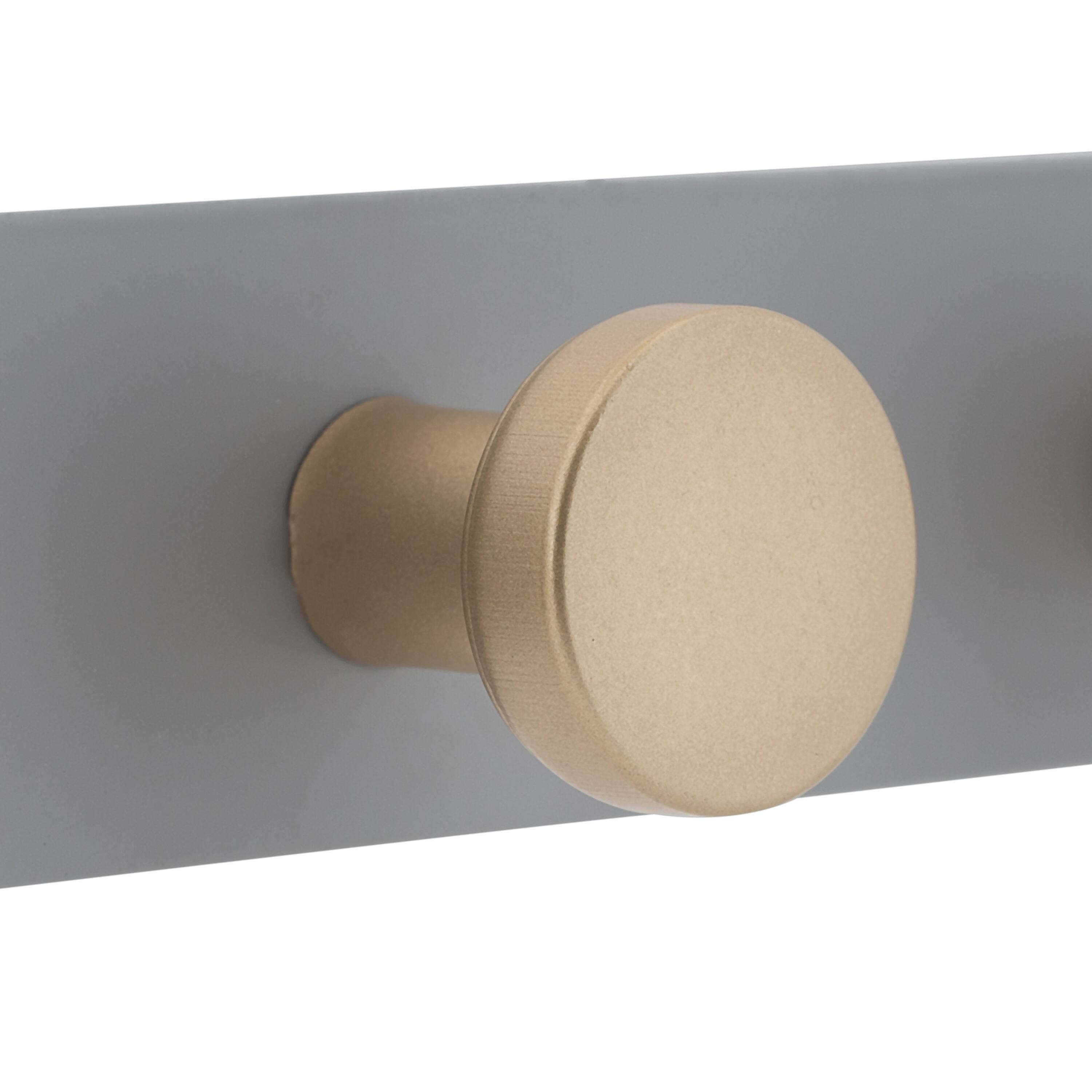 Elle D&#xE9;cor Gray 3 Hook Over the Door Hook