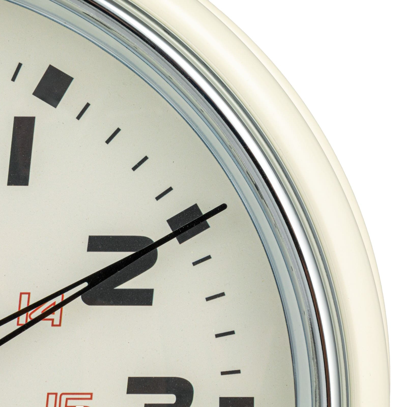 Hello Honey&#xAE; 12&#x22; Cream Chic Round Wall Clock