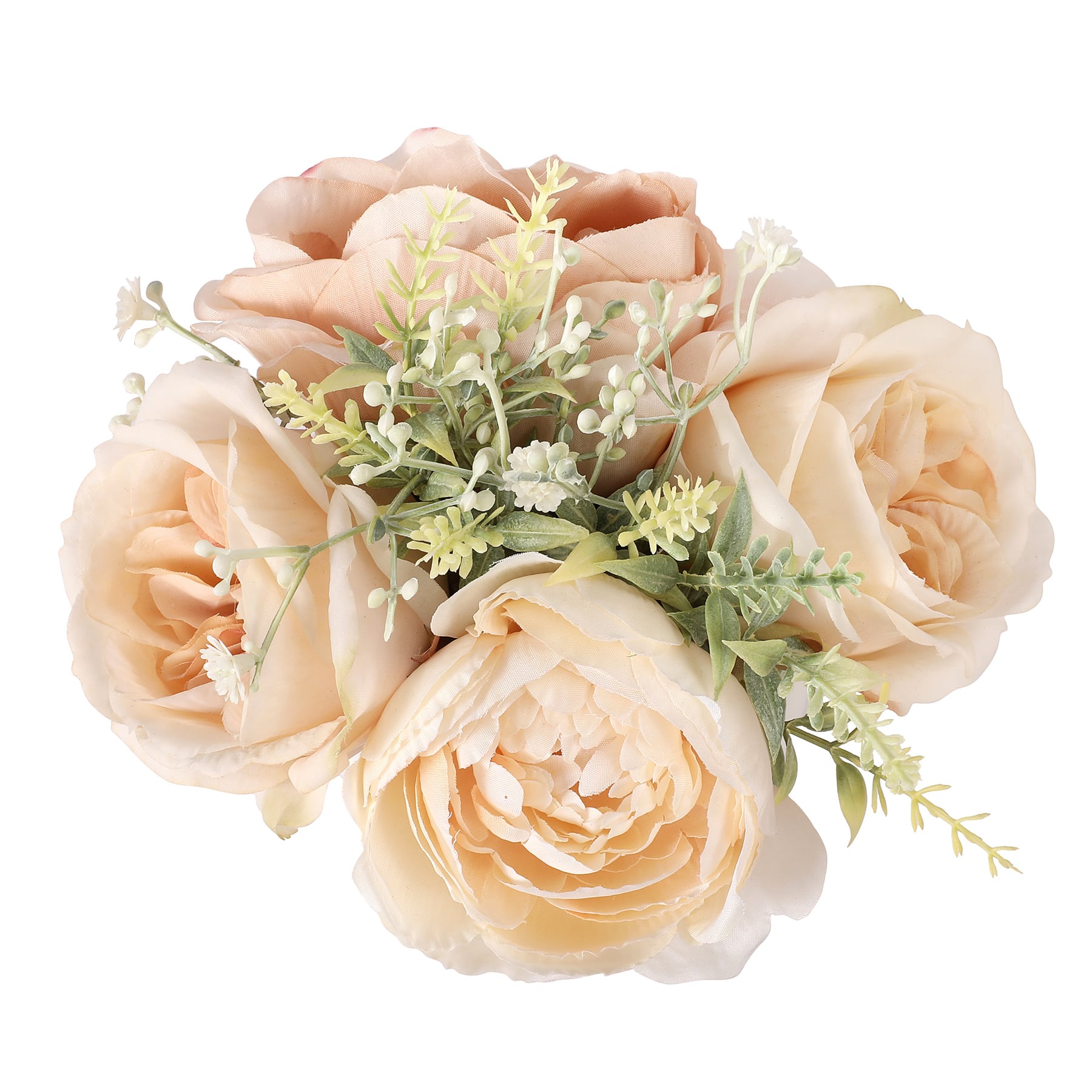 7" Cream Rose & Peony Mix in Ceramic Pot by Ashland®
