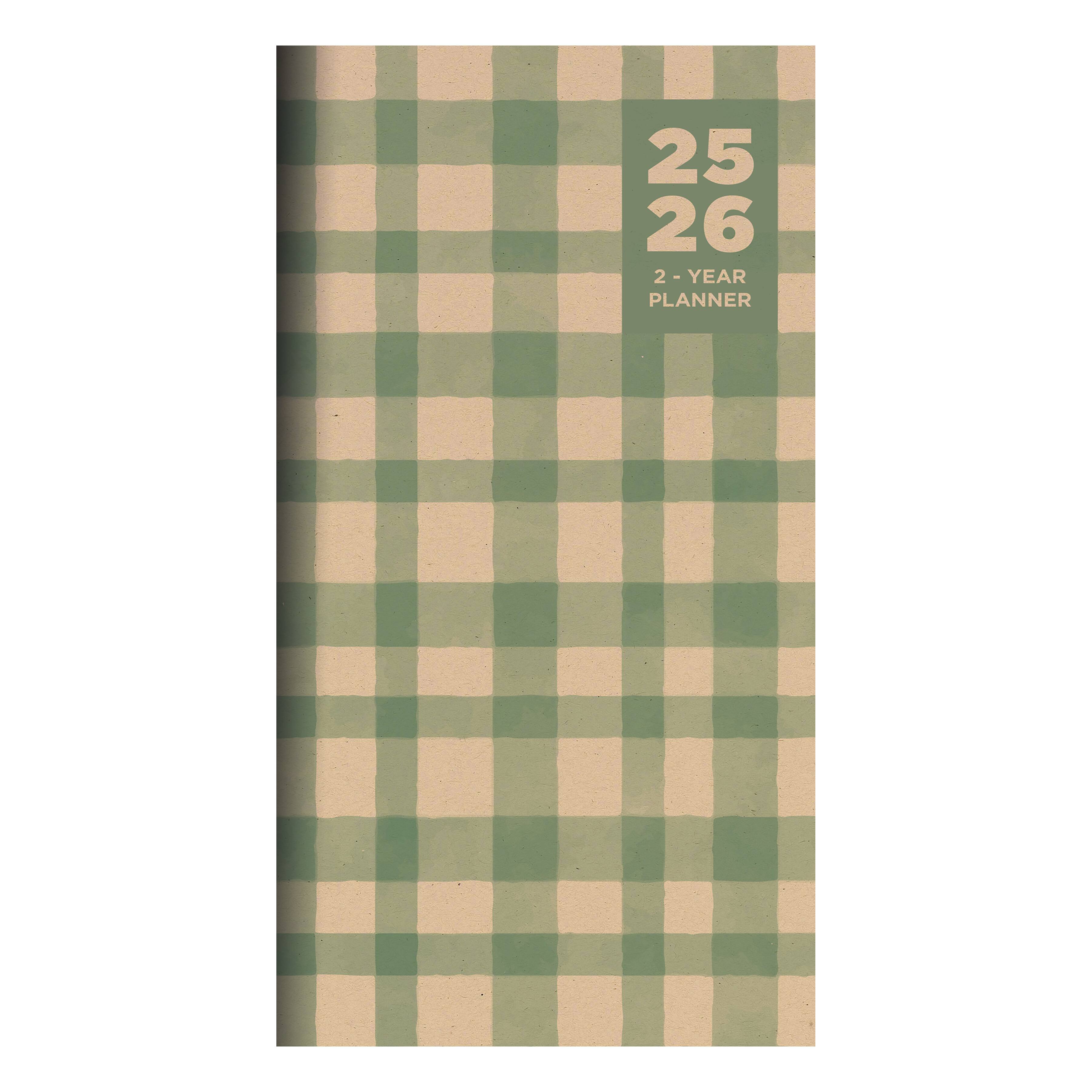 TF Publishing 2025-2026 Small Farmhouse Gingham Monthly Pocket Planner