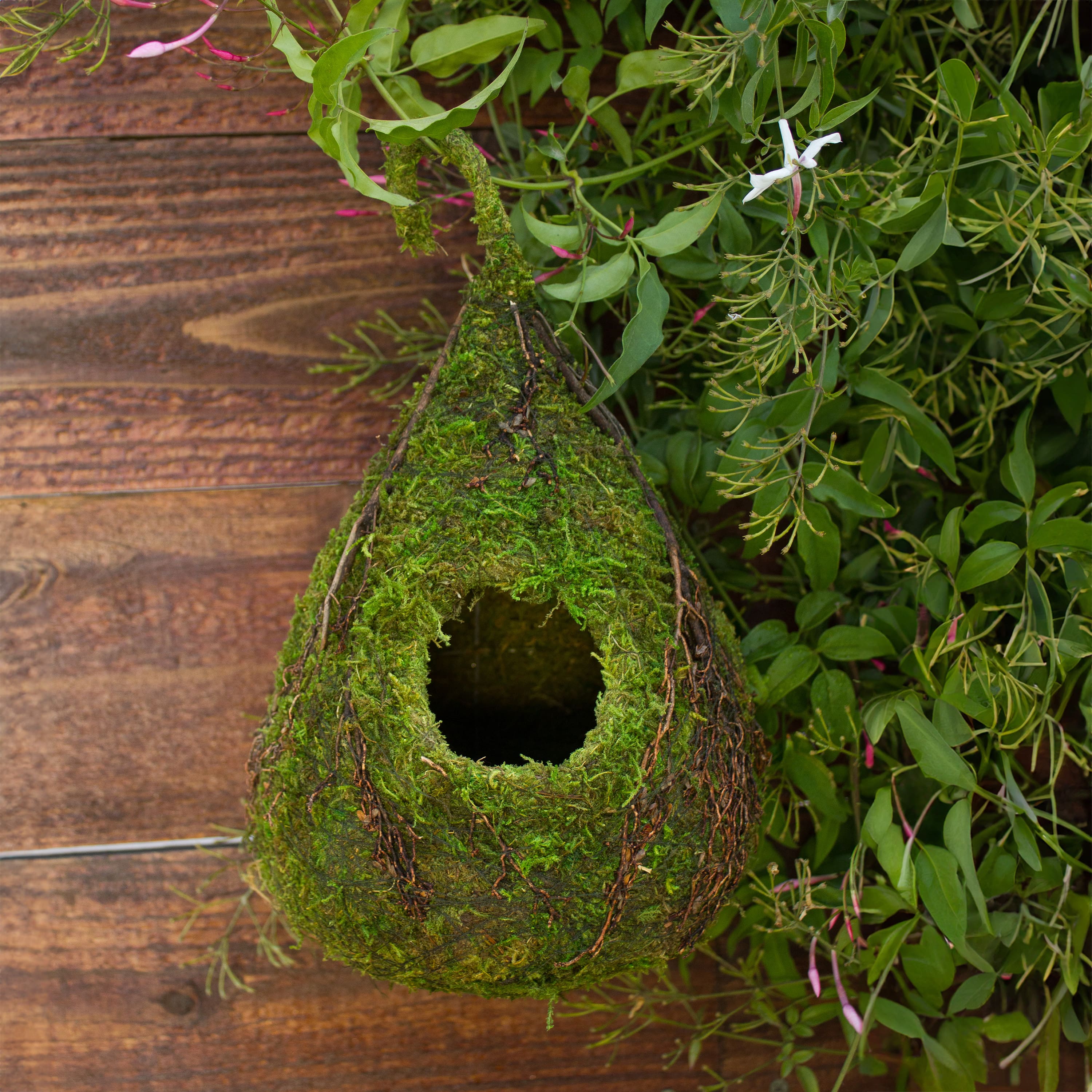 10&#x22; Raindrop Decorative Moss Birdhouse by Ashland&#xAE;