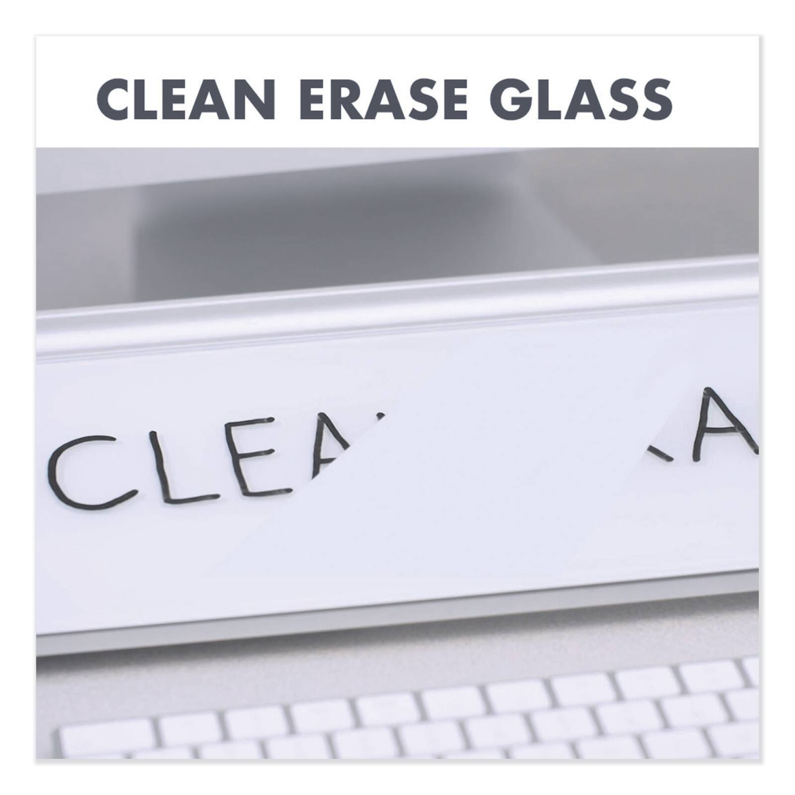 18 x 6 White 034138299876 Quartet® Glass Dry Erase Desktop Computer Pad 