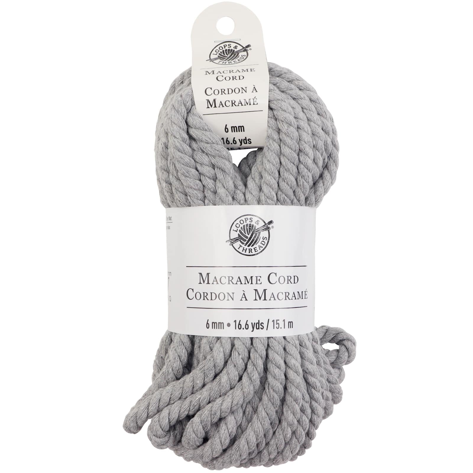 12 Pack: Macramé Cotton Cord by Loops & Threads®, 50ft.