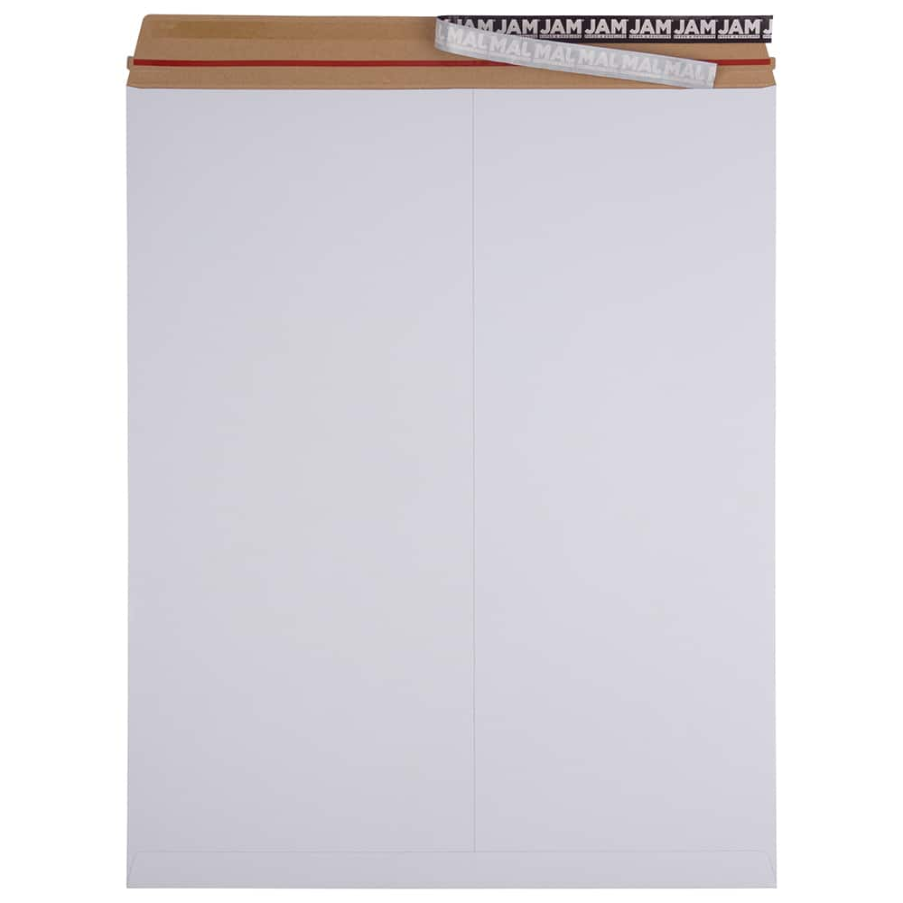 JAM Paper 17&#x22; x 21&#x22; White Flat Photo Mailer Peel &#x26; Seal Closure Envelopes, 6ct.