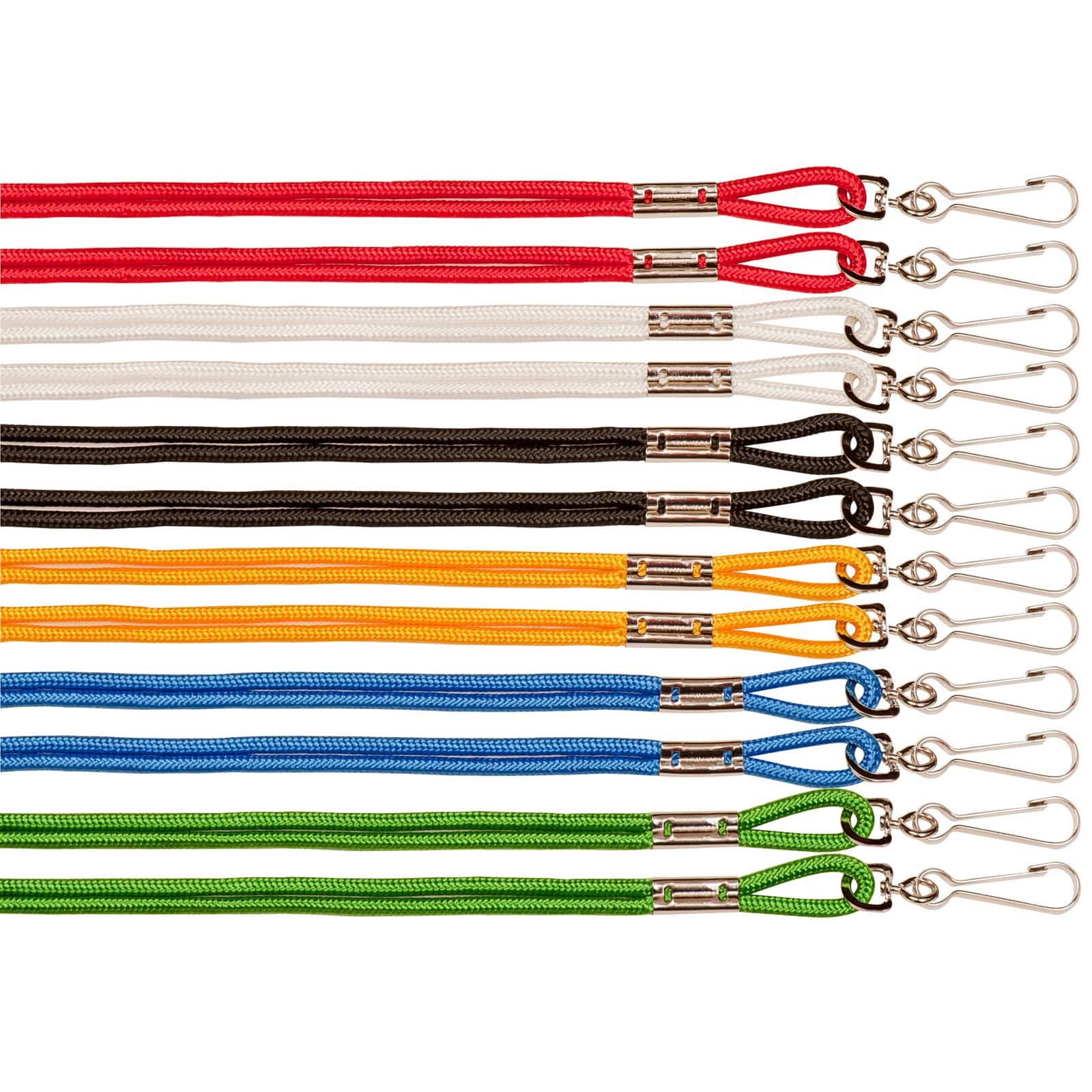 Champion Sports Heavy Nylon Lanyard Assorted Colors, 12 Per Pack - 3 Packs
