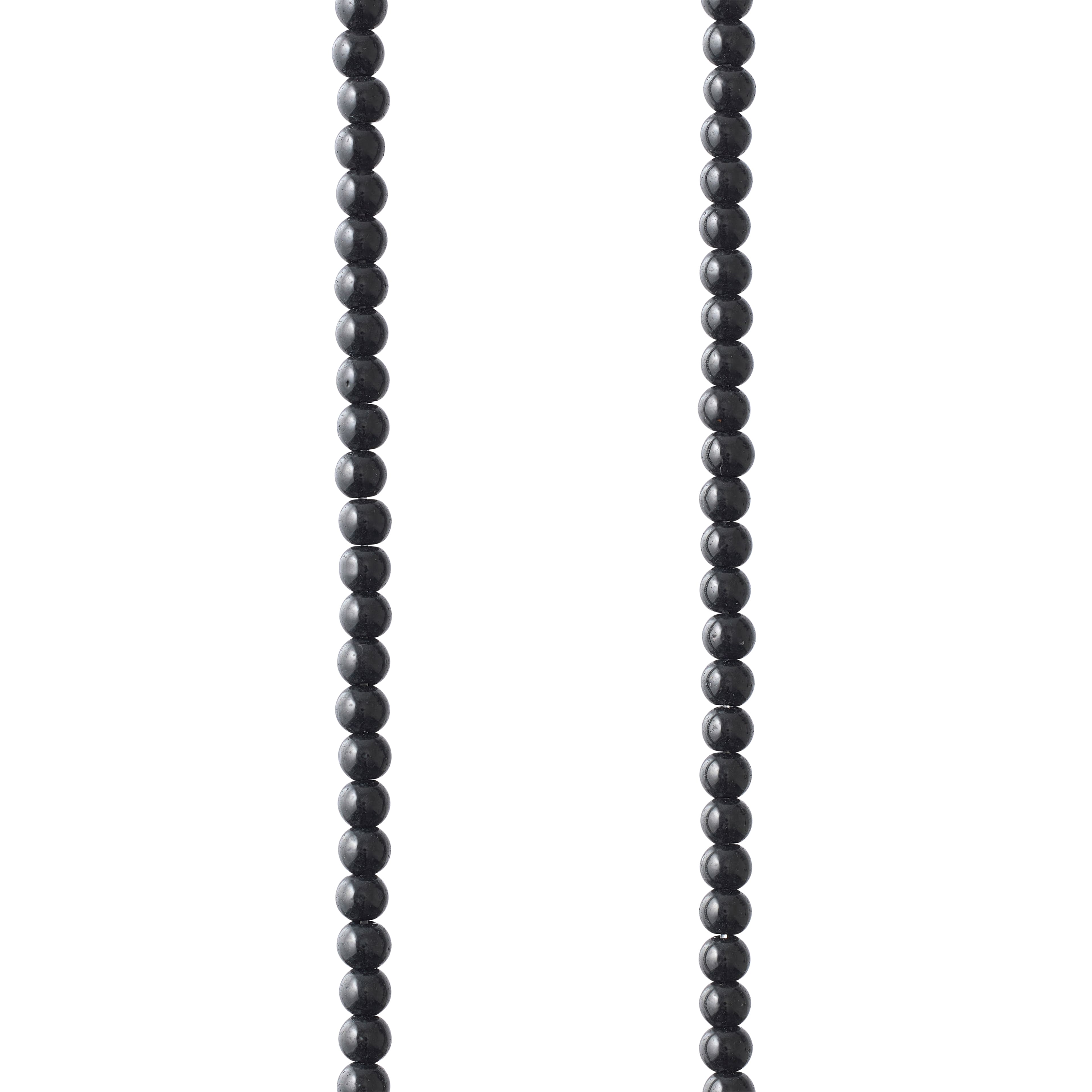 Black Round Glass Beads, 3mm by Bead Landing™