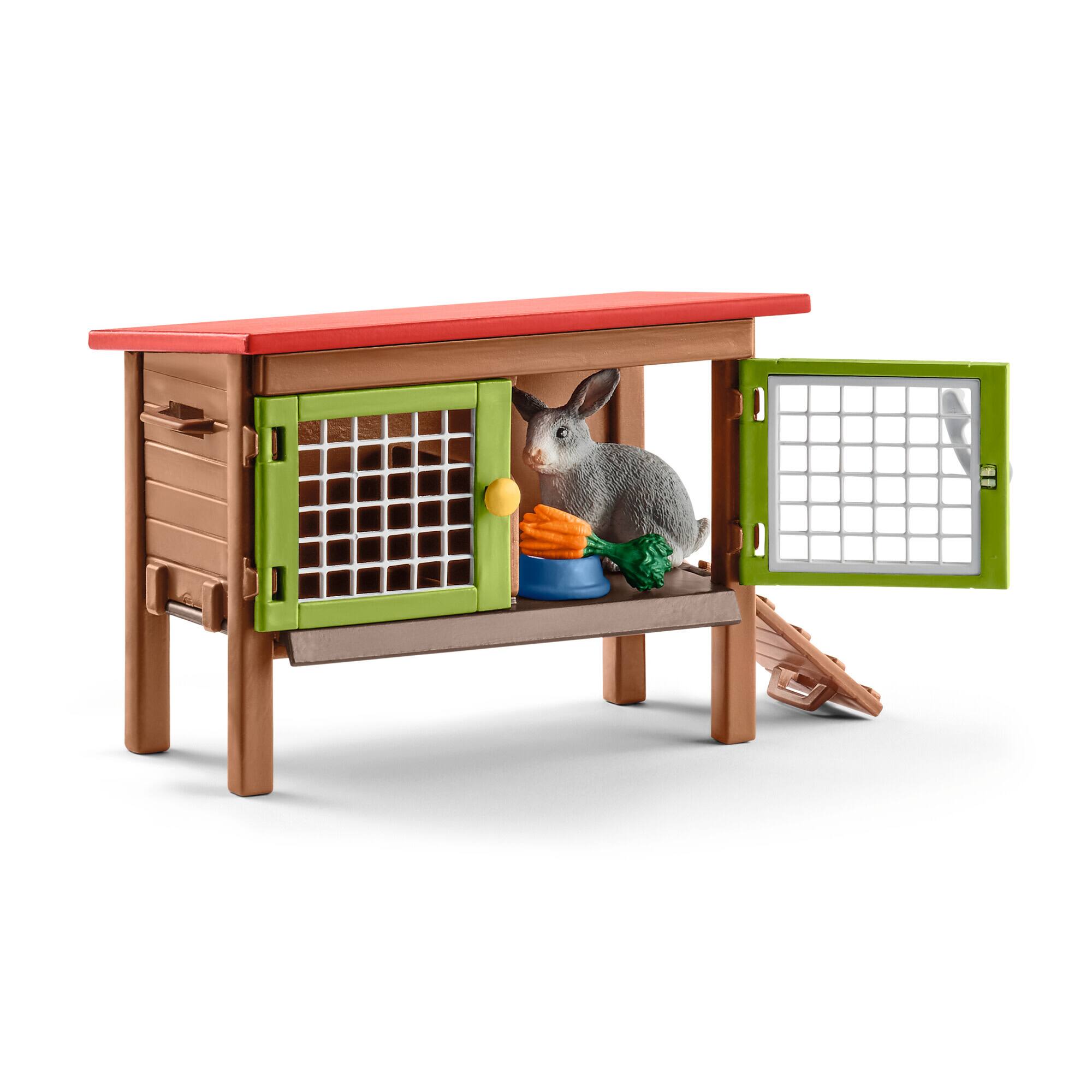 Schleich Farm World Rabbit Hutch Playset