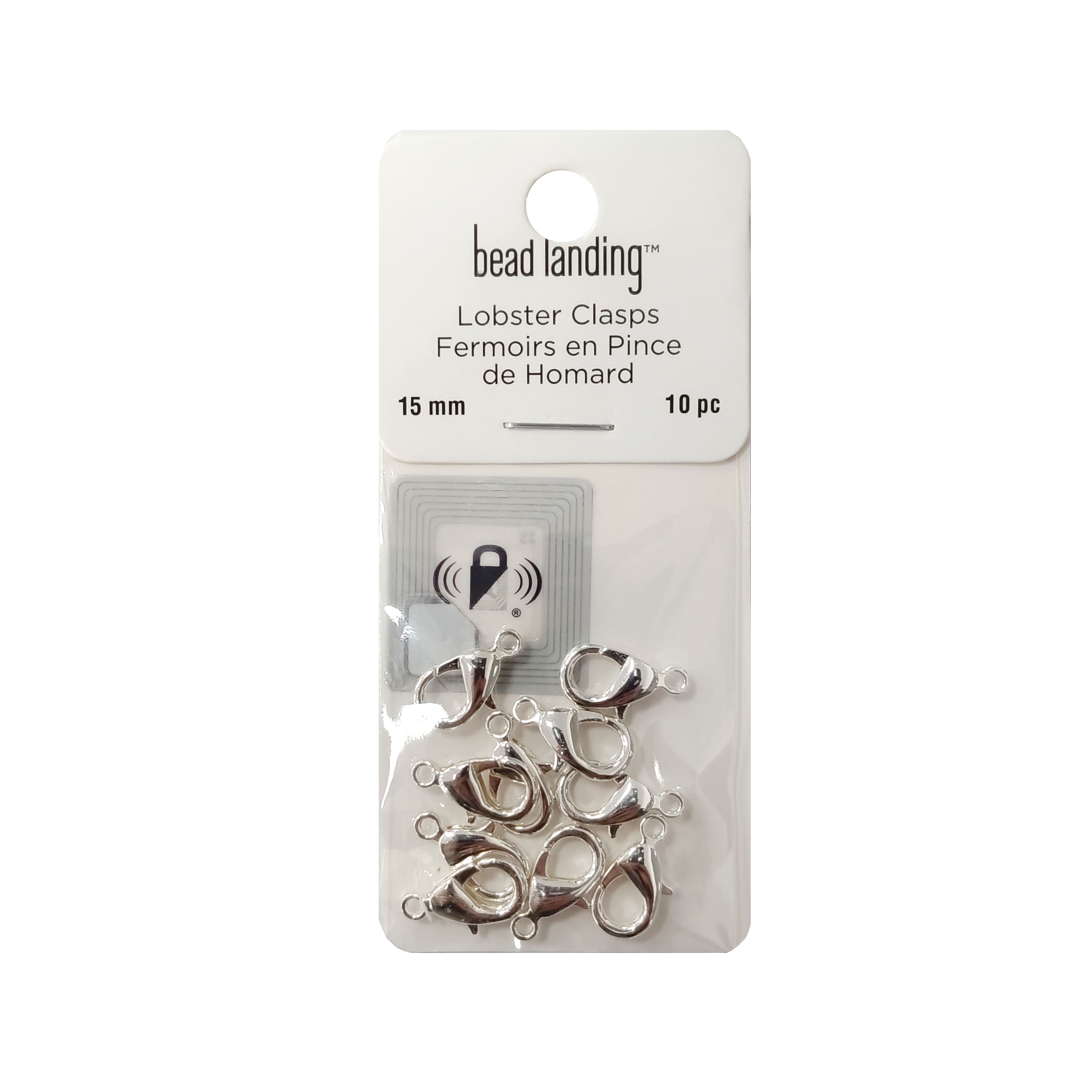 15mm Silver Finish Lobster Clasps, 10ct. by Bead Landing&#x2122;