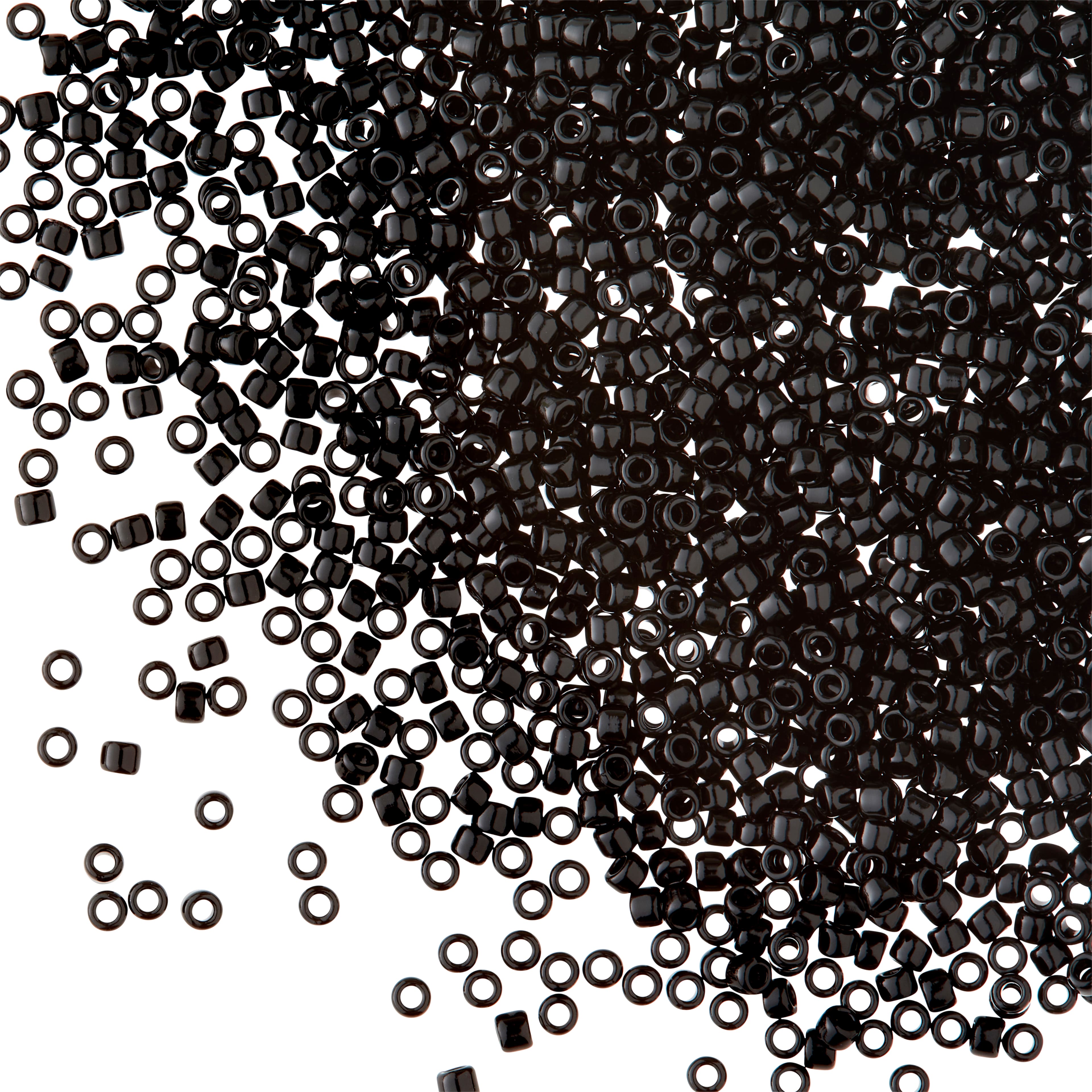 Toho Japanese Glass Seed Beads - Opaque Black - 15/0 1.5mm