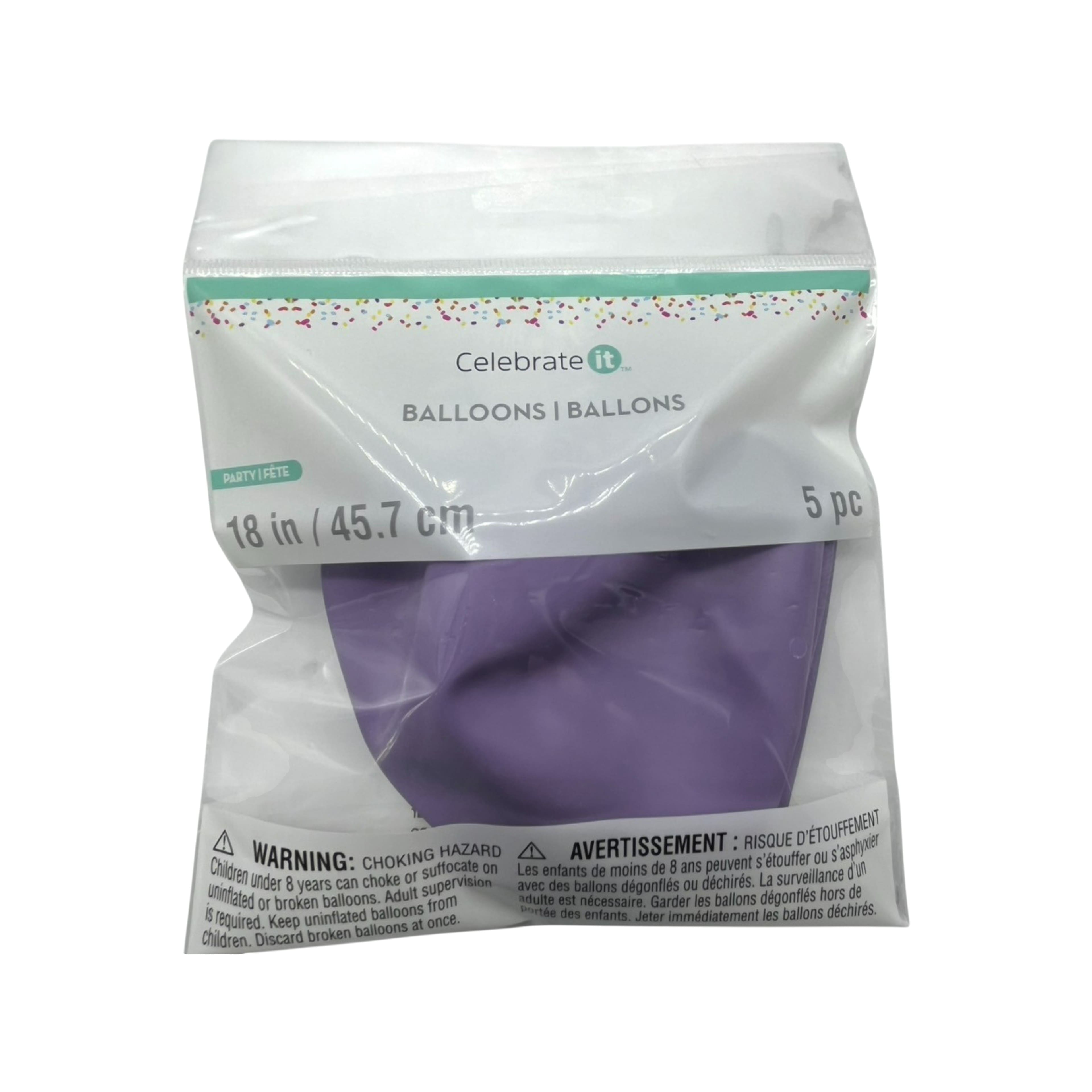18&#x22; Solid Latex Balloons, 5ct by Celebrate It&#x2122;