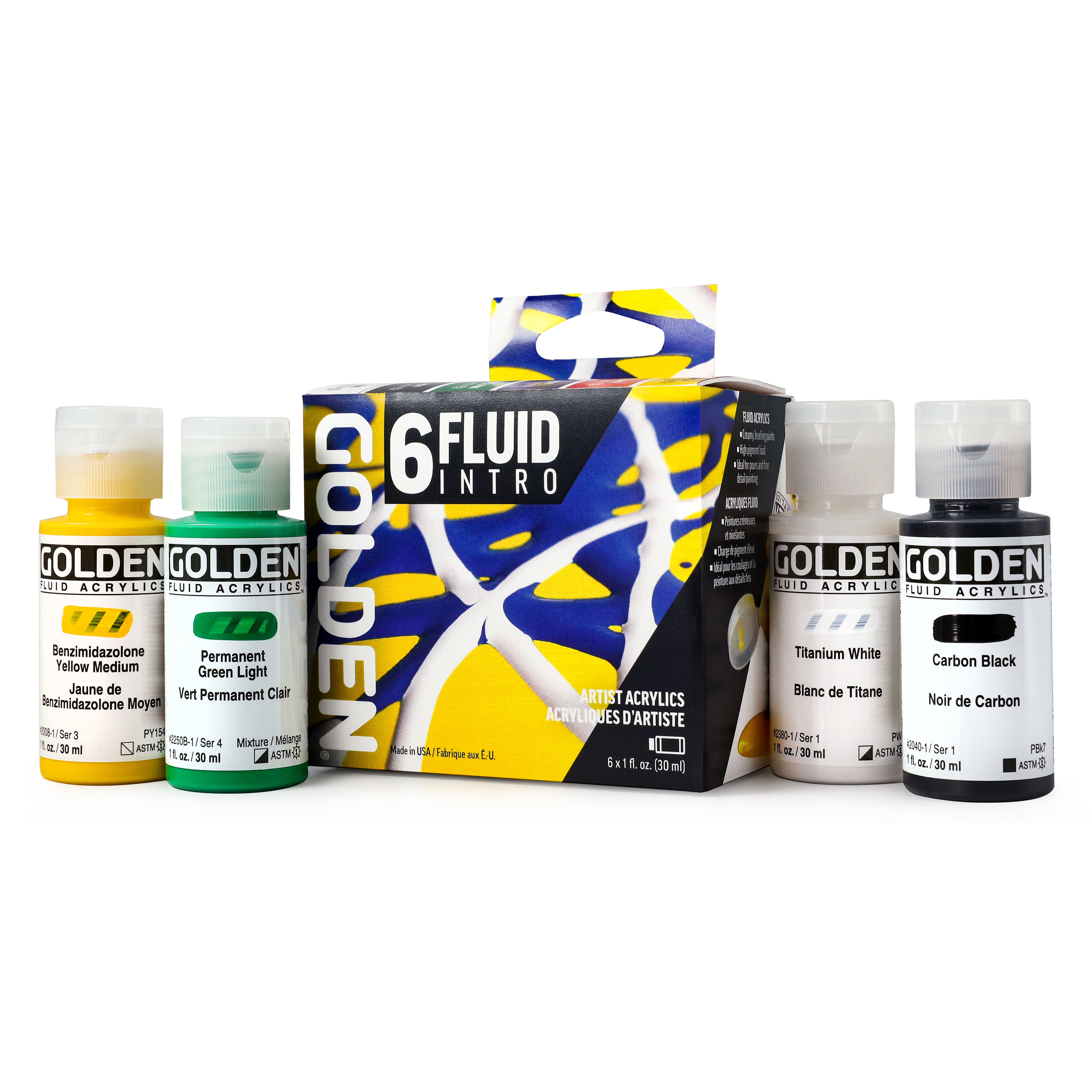 Golden&#xAE; Fluid Acrylics&#x2122; 6 Color Fluid Intro Set