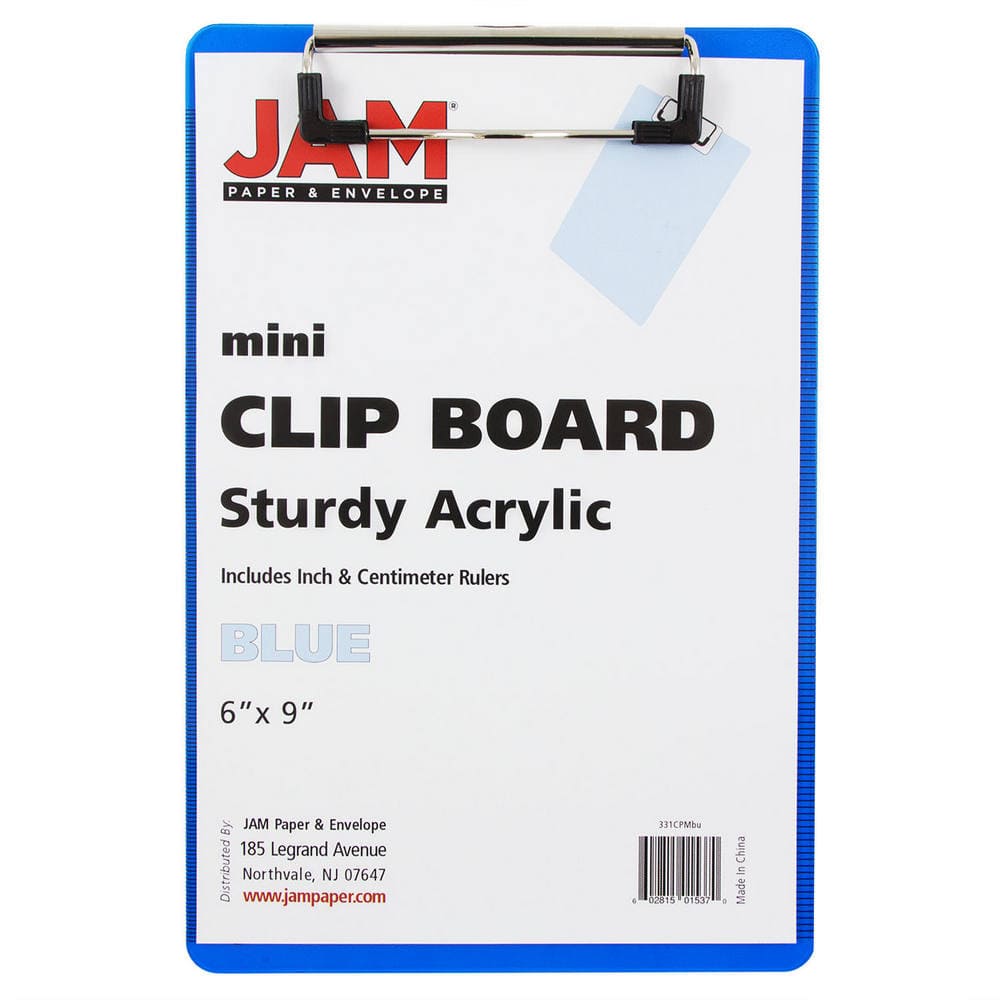 JAM Paper Mini Plastic Memo Clipboards