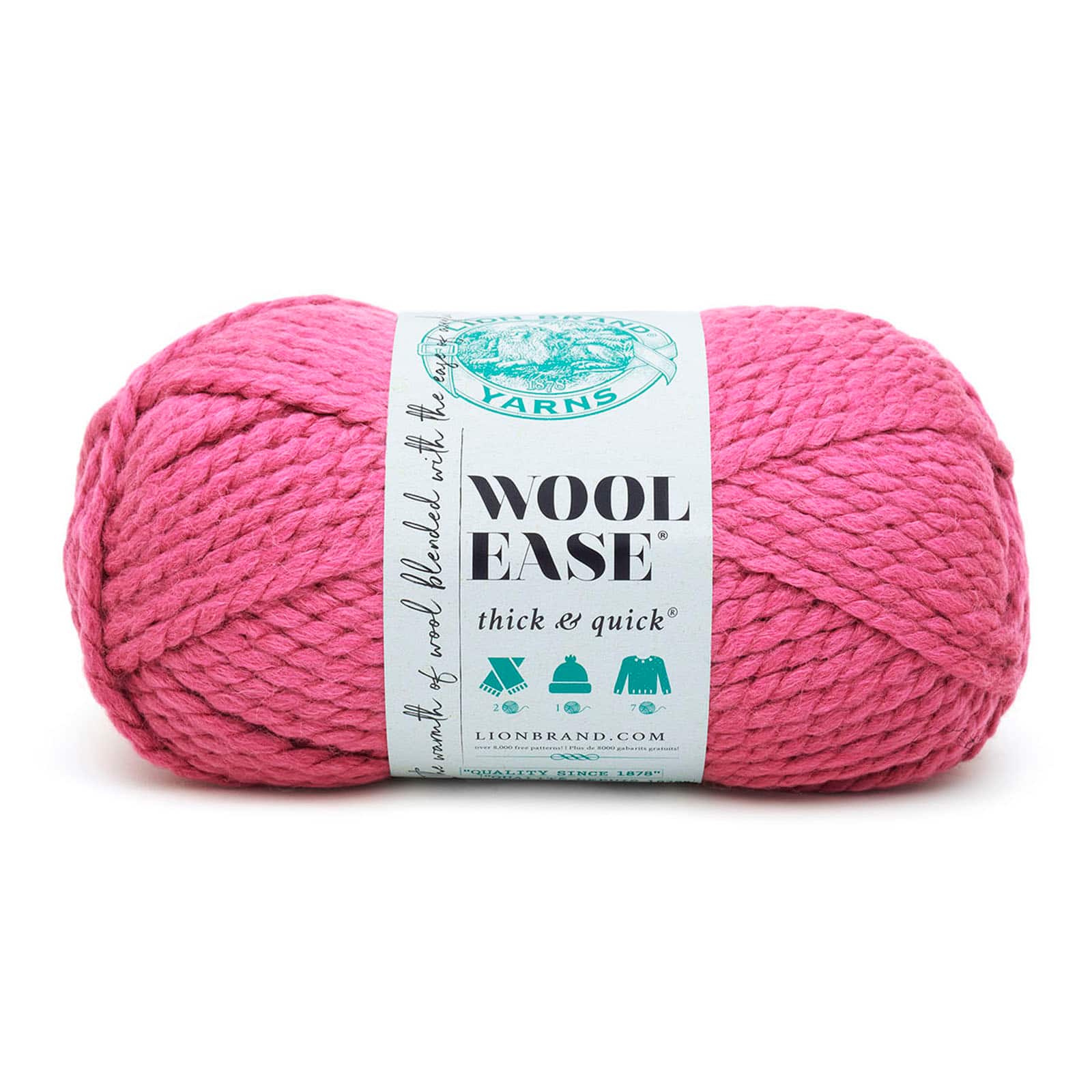 15 Pack: Lion Brand® Wool-Ease® Thick & Quick® Yarn, Solids