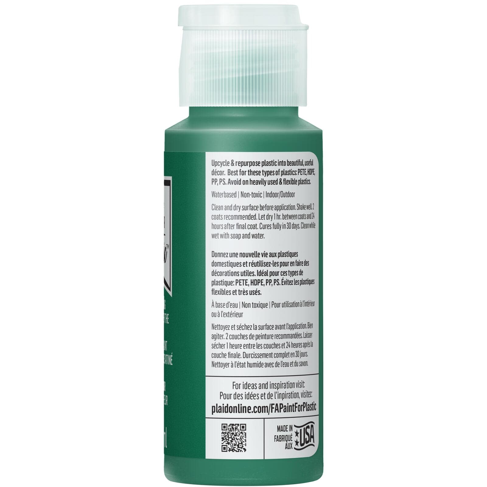 FolkArt &#xAE; Paint For Plastic&#x2122; Satin Acrylic Paint
