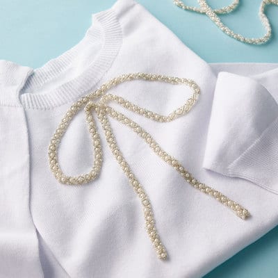 Trim Bow Sweater