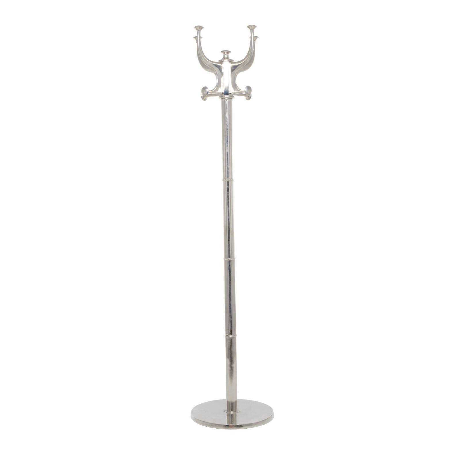 Silver Aluminum Modern Coat Rack, 67 x 16 x 16 By Ivory And Iris - D615578S - Arts and Crafts Silver Modern Coat Rack Great for hanging coats, p sku D615578S