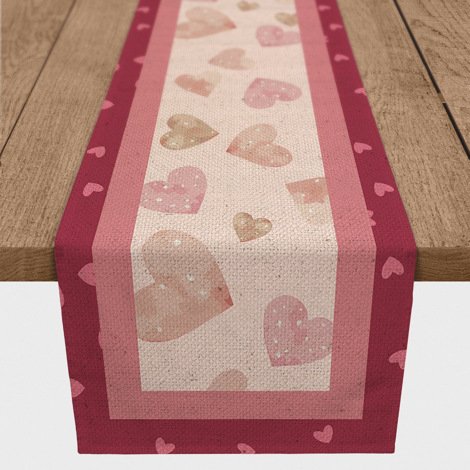 Heart Quilt Twill Table Runner