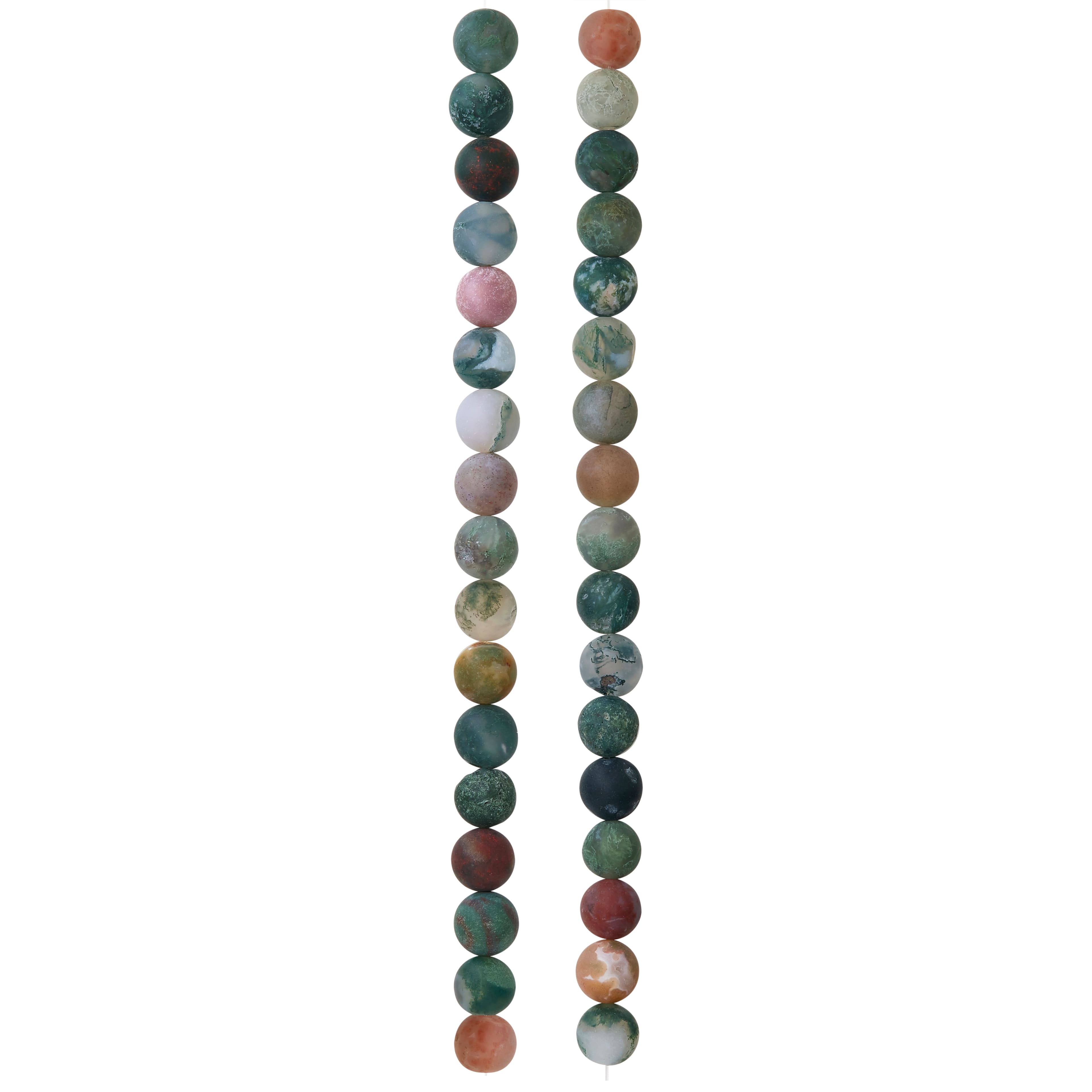 12 Pack: Multicolor Fancy Jasper Round Beads, 8mm by Bead Landing™