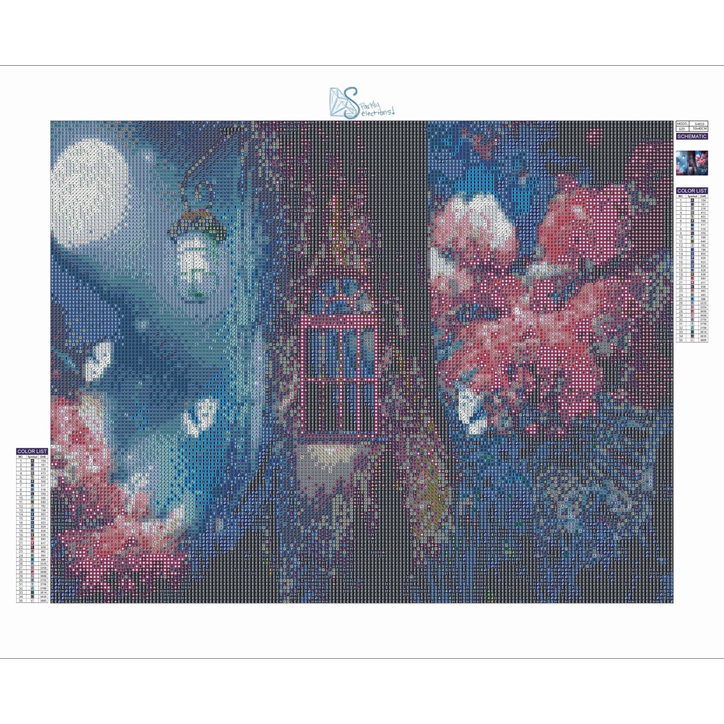 Sparkly Selections Pixie Tree House Diamond Painting Kit, Square Diamonds