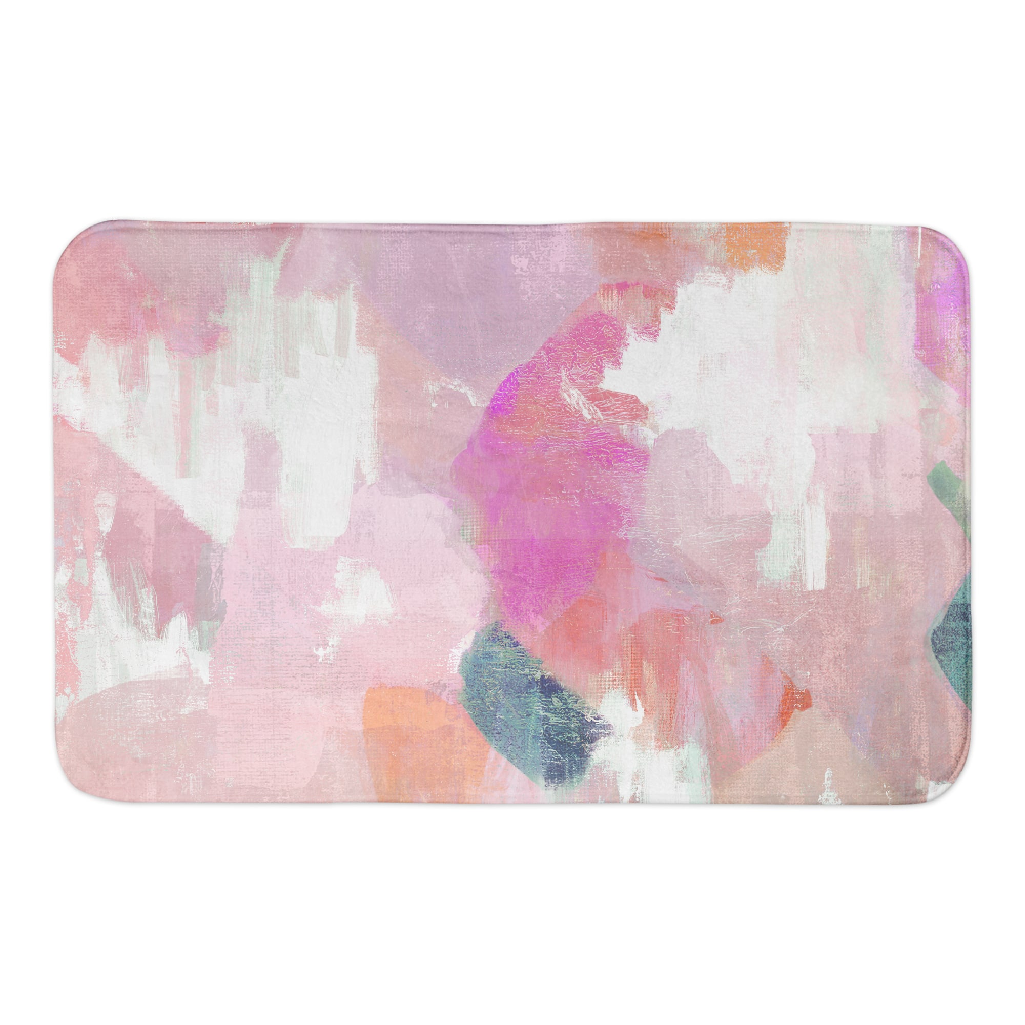 Funky Blush Misc. 34&#x22; x 21&#x22; Bath Mat