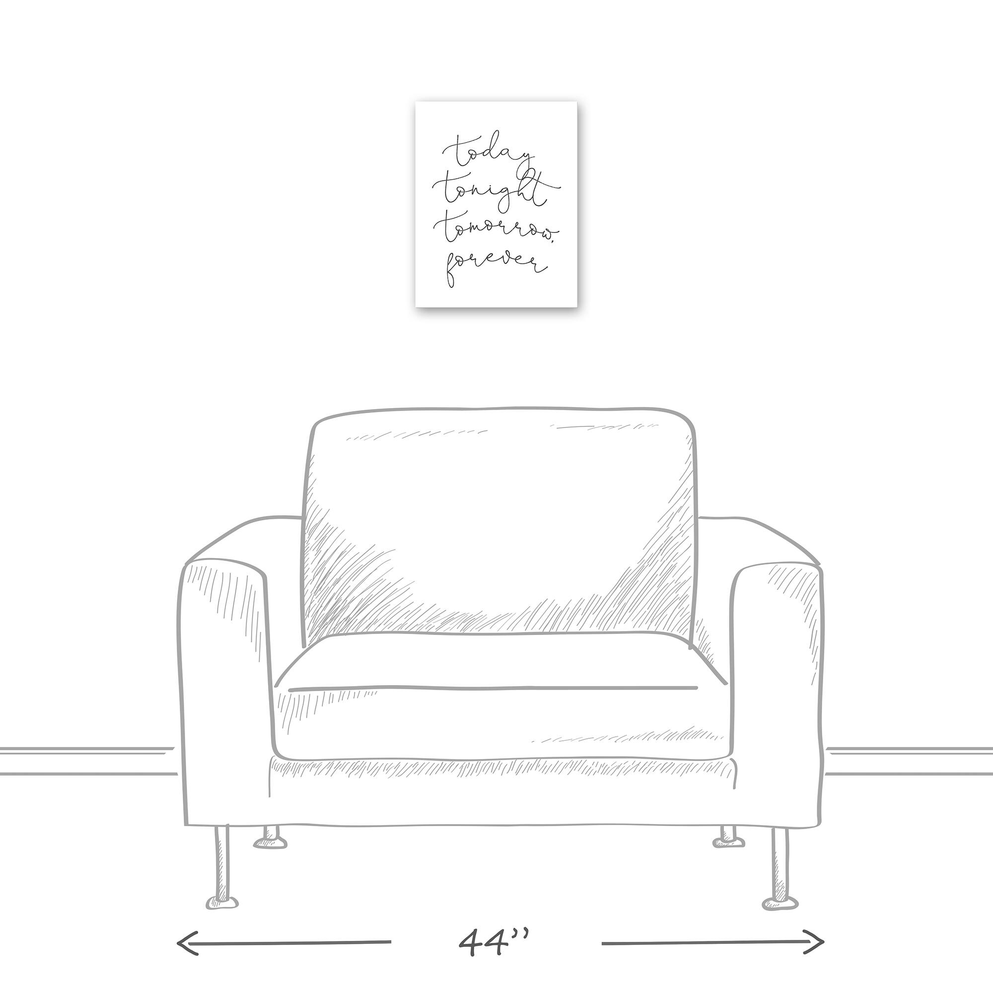 Today Tonight Tomorrow Forever Canvas Wall Art
