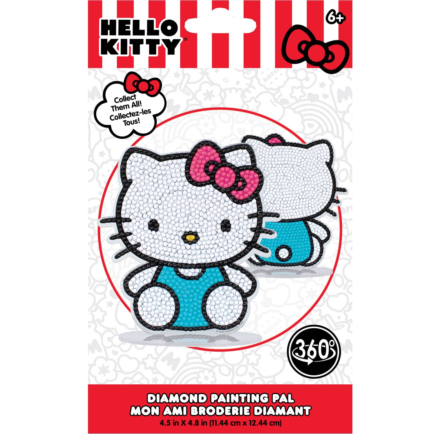 Camelot&#xAE; Dots Pink &#x26; Blue Hello Kitty&#xAE; Diamond Painting Pal Kit