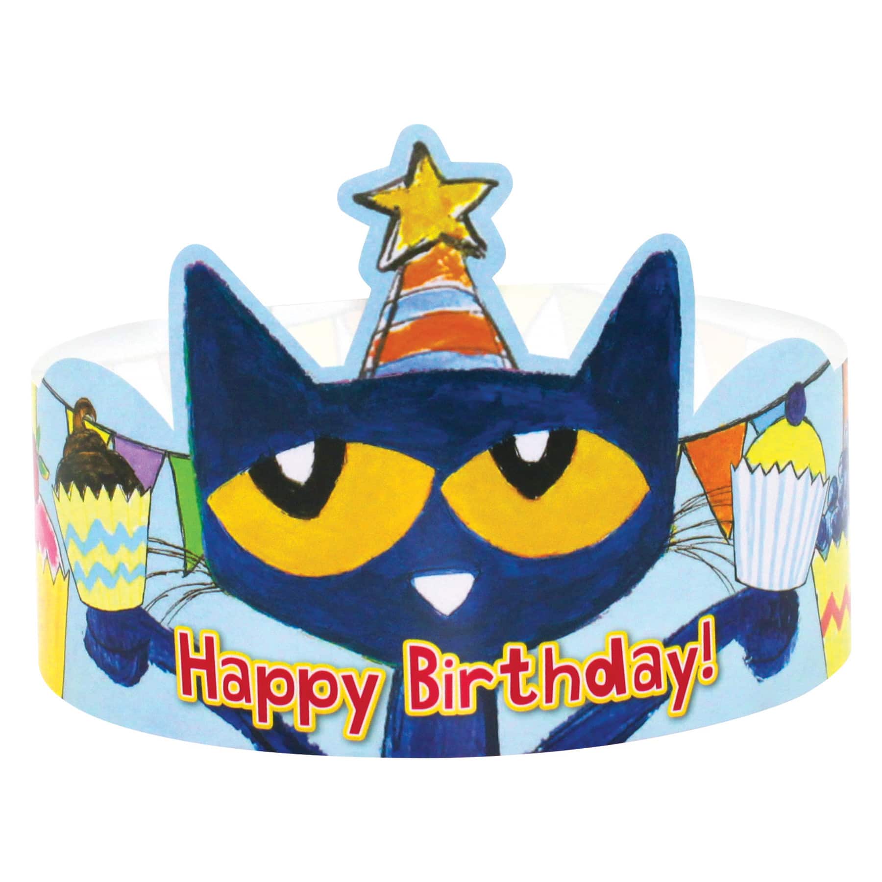 Teacher Created Resources® Pete The Cat Happy Birthday Crowns, 30ct.