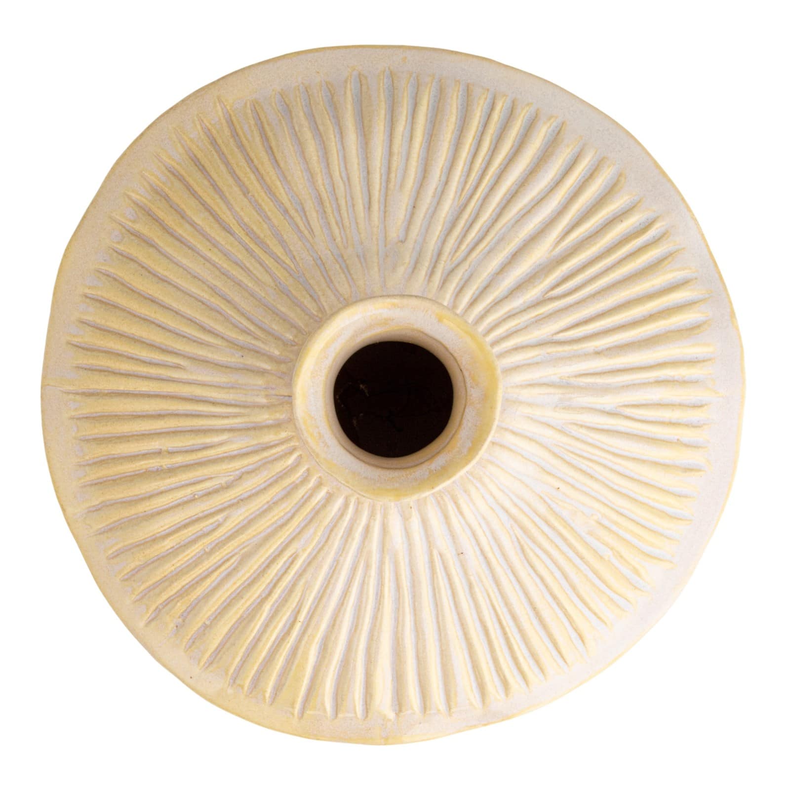 Hello Honey&#xAE; 7&#x22; Long Cream Stoneware Vase