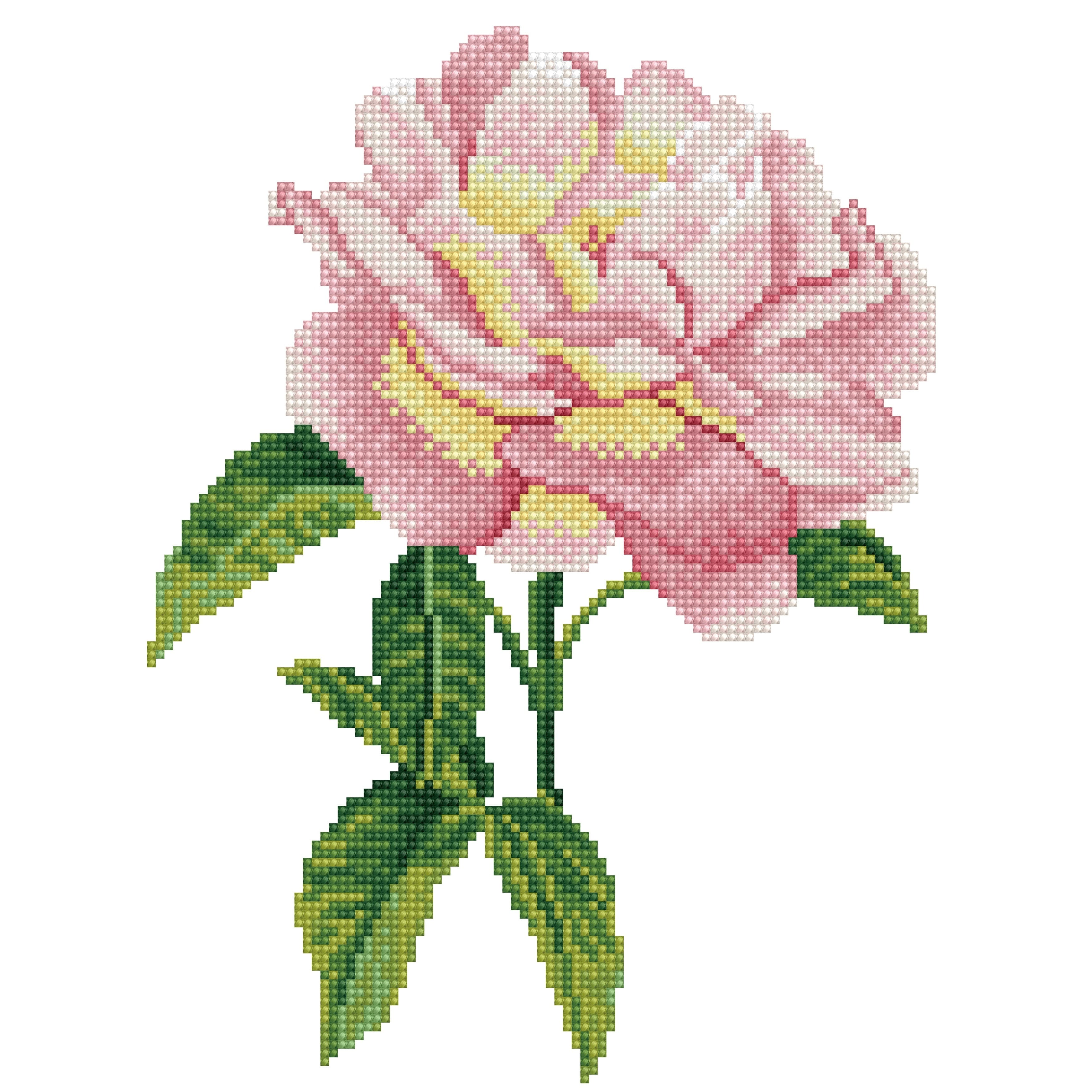 Diamond Dotz® Pink Rose Pre-Framed Diamond Art Kit | Michaels