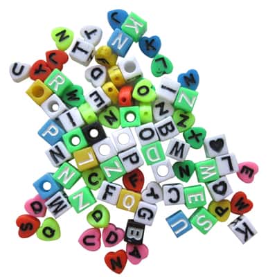Incraftables 3 Styles Letter Beads for Jewelry Making (7mm