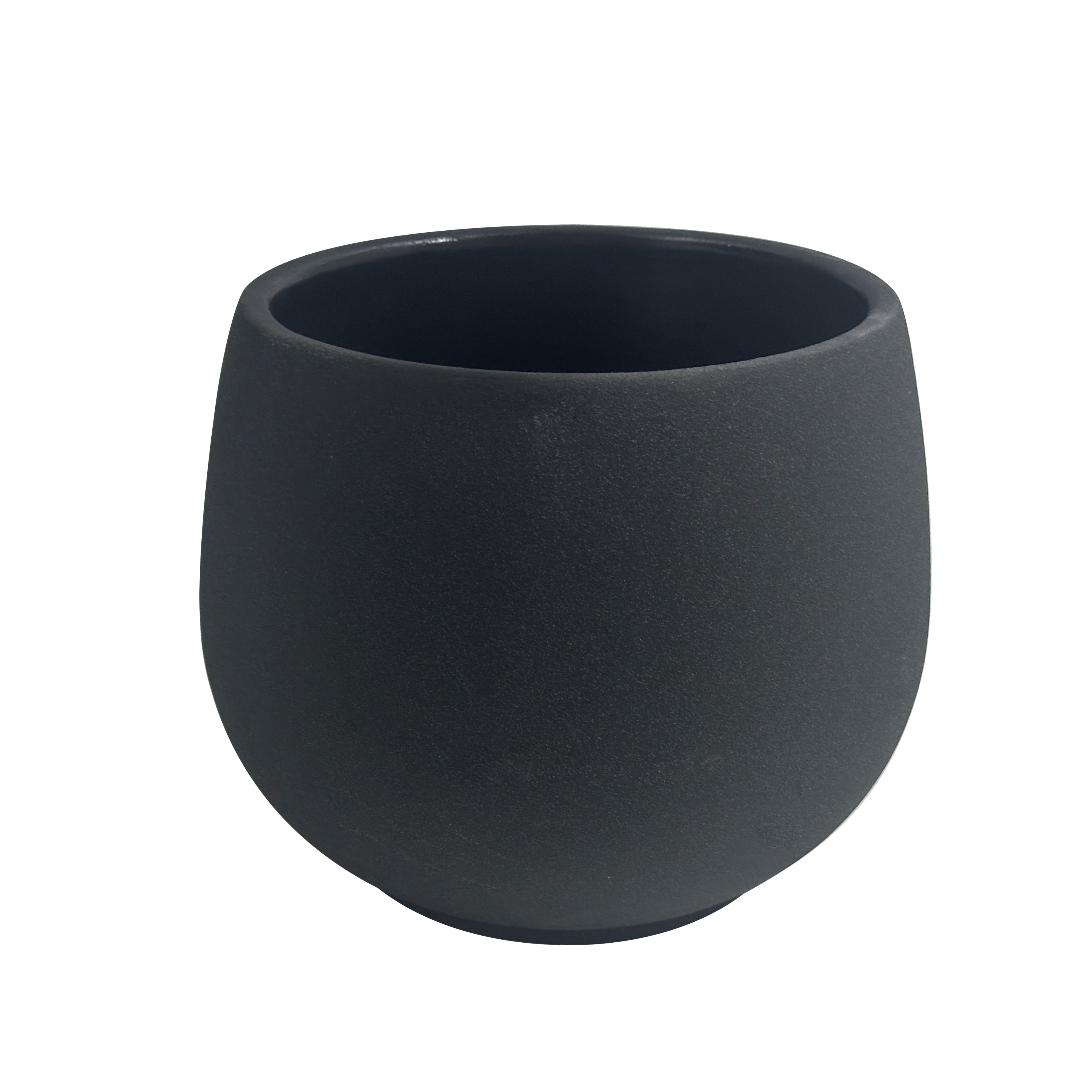 10&#x22; Black Ceramic Pot by Ashland&#xAE;