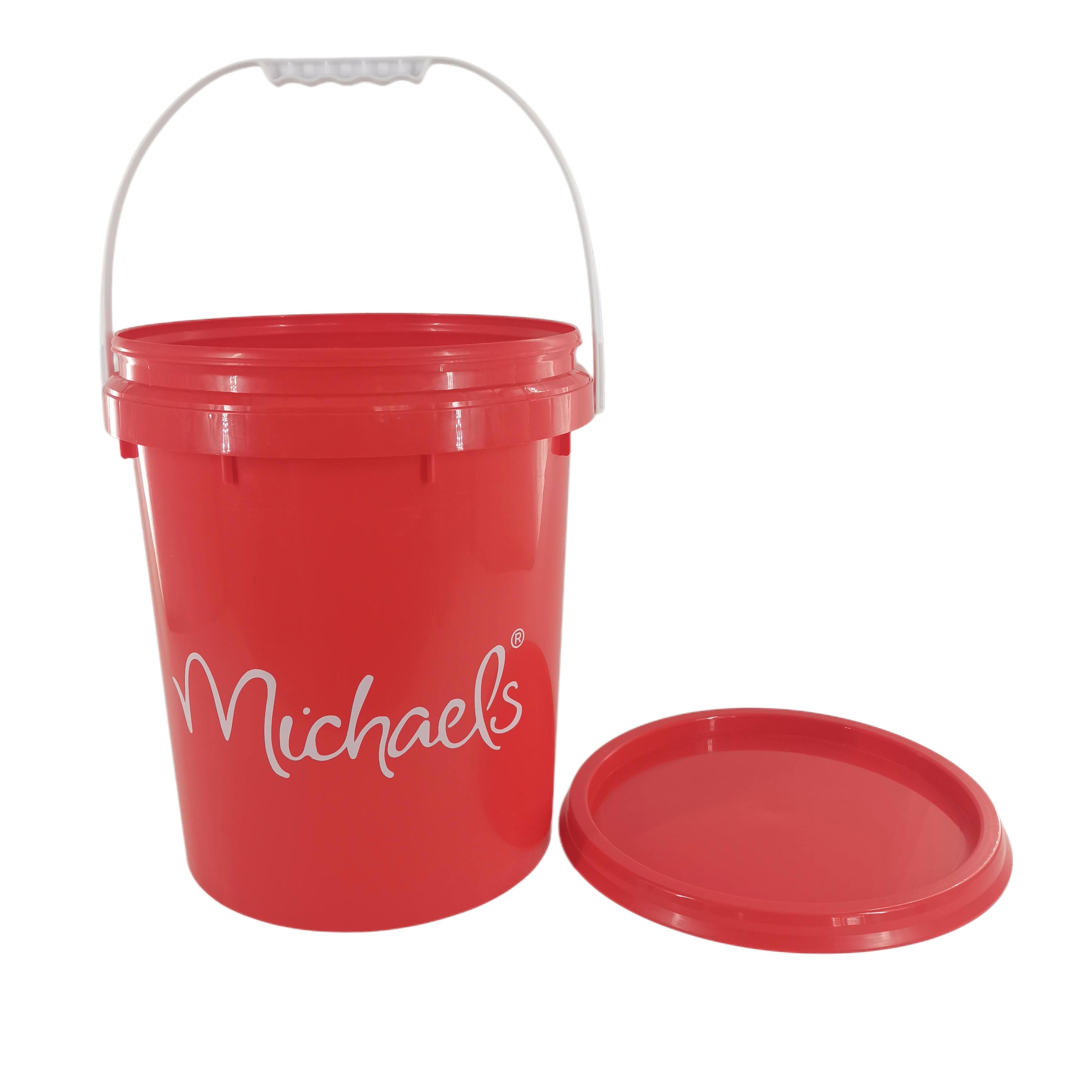 5gal. Red Craft Bucket with Lid by Craft Smart®
