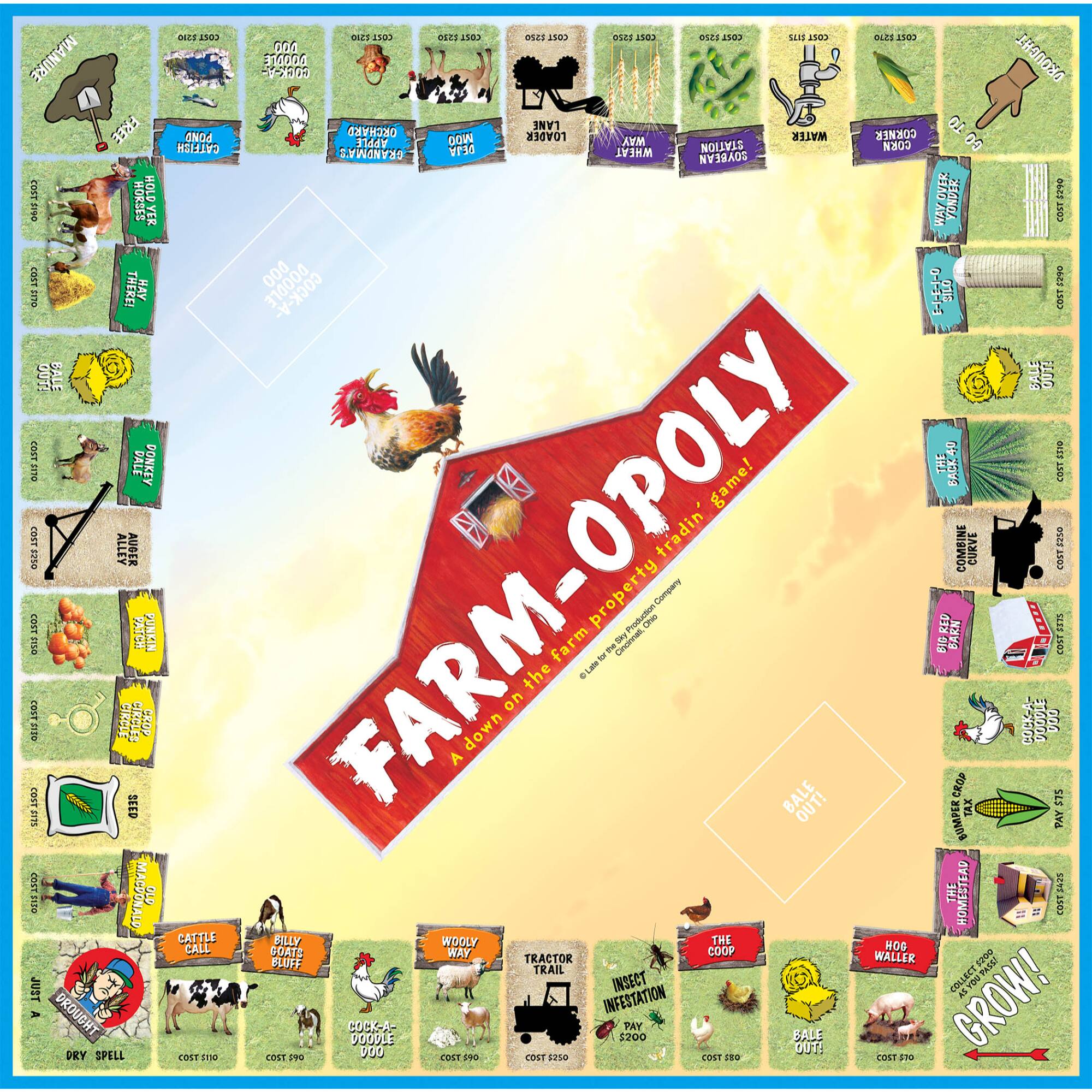 Late For The Sky Farm-Opoly™ Board Game