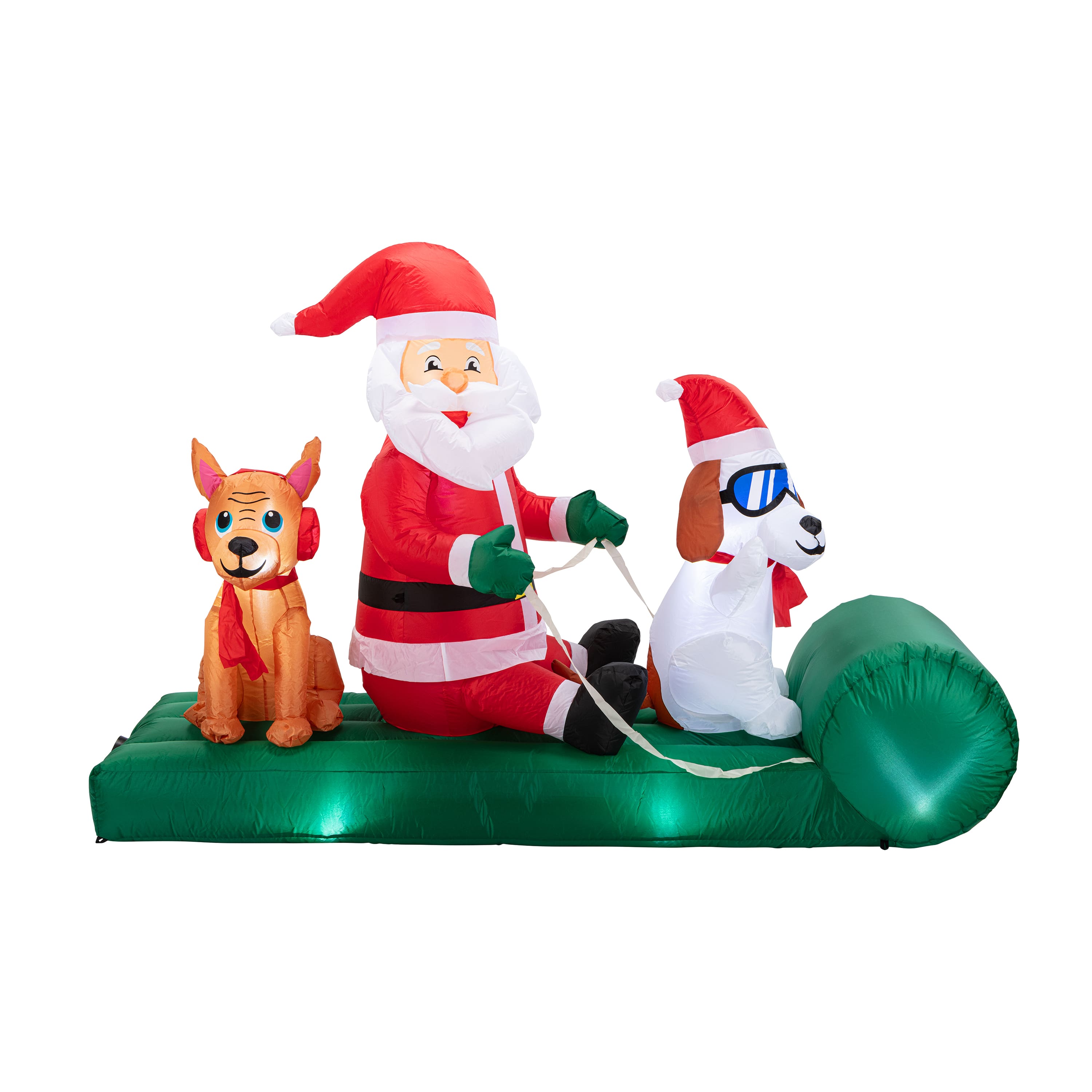 Mr. Christmas 8ft. Santa&#x27;s Dog Sled Outdoor Lit Inflatable