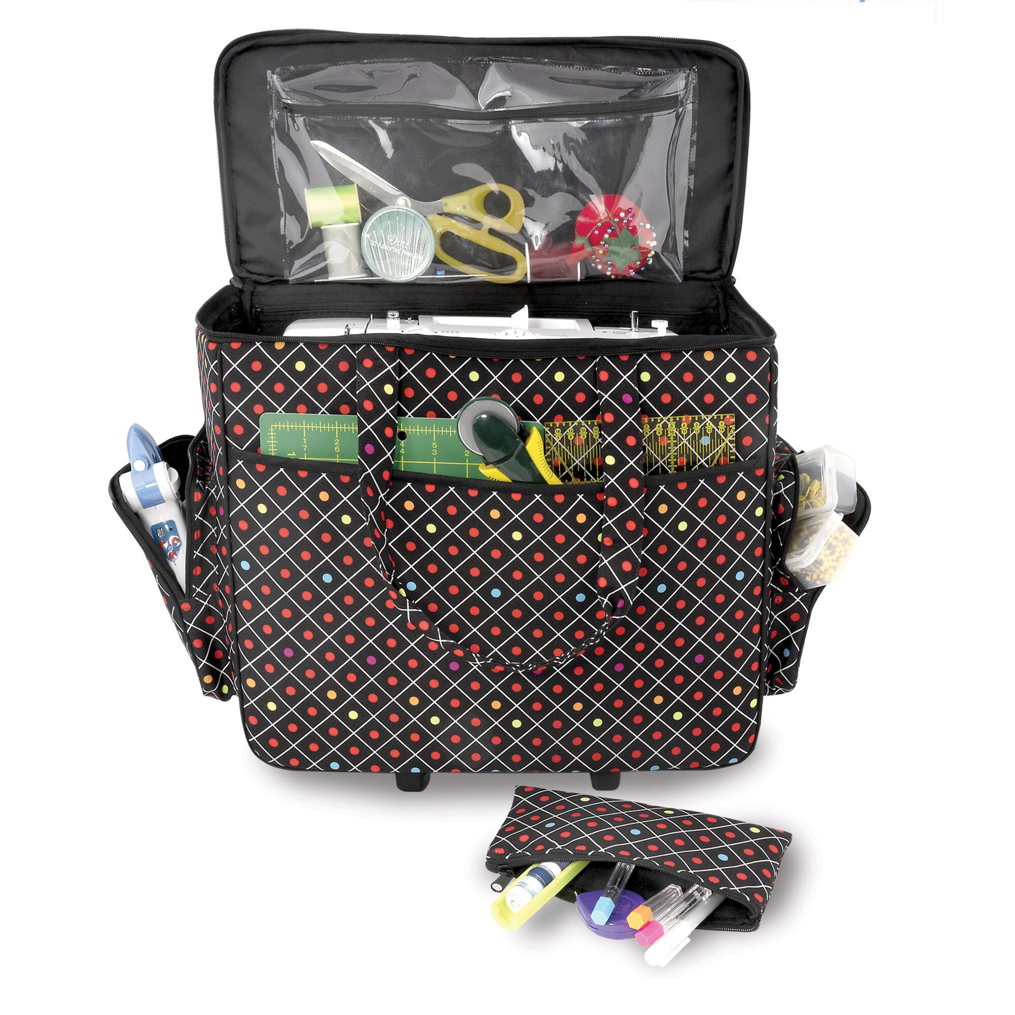 Dritz&#xAE; 2-Wheel Rolling Sewing Machine Tote