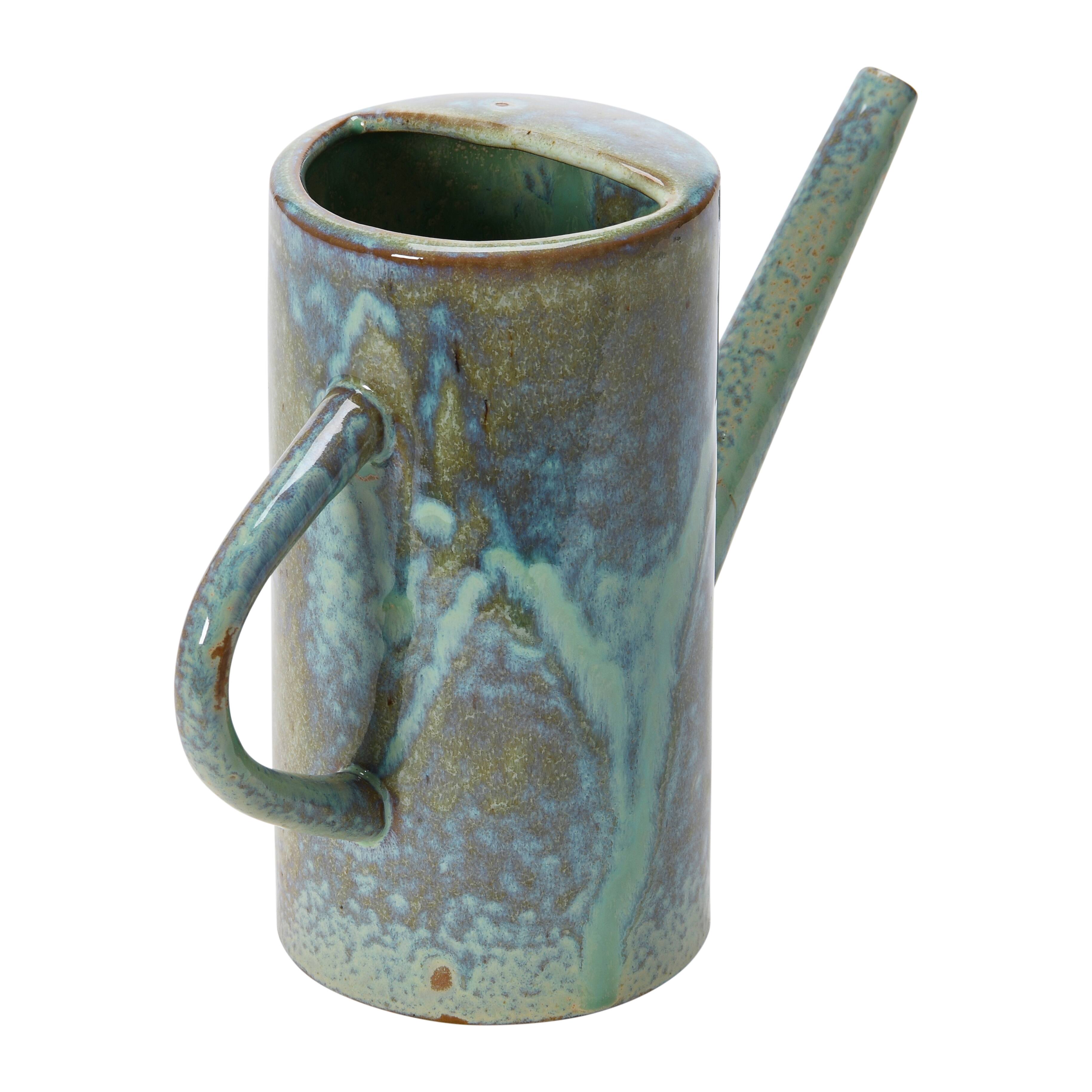 Hello Honey® 8" Stoneware Watering Can with Reactive Glaze Finish