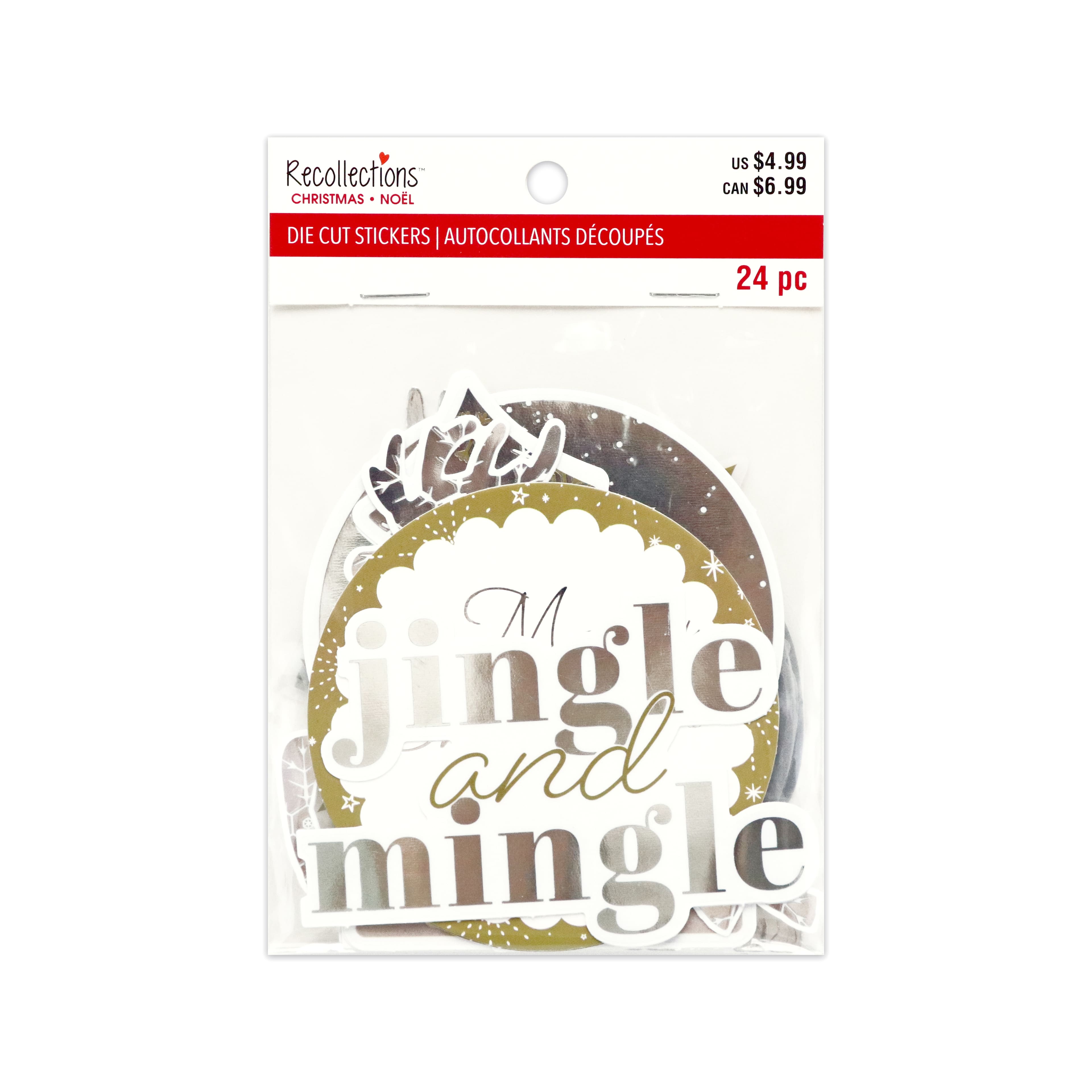 Jingle &#x26; Mingle Die Cut Sticker Mix by Recollections&#x2122;