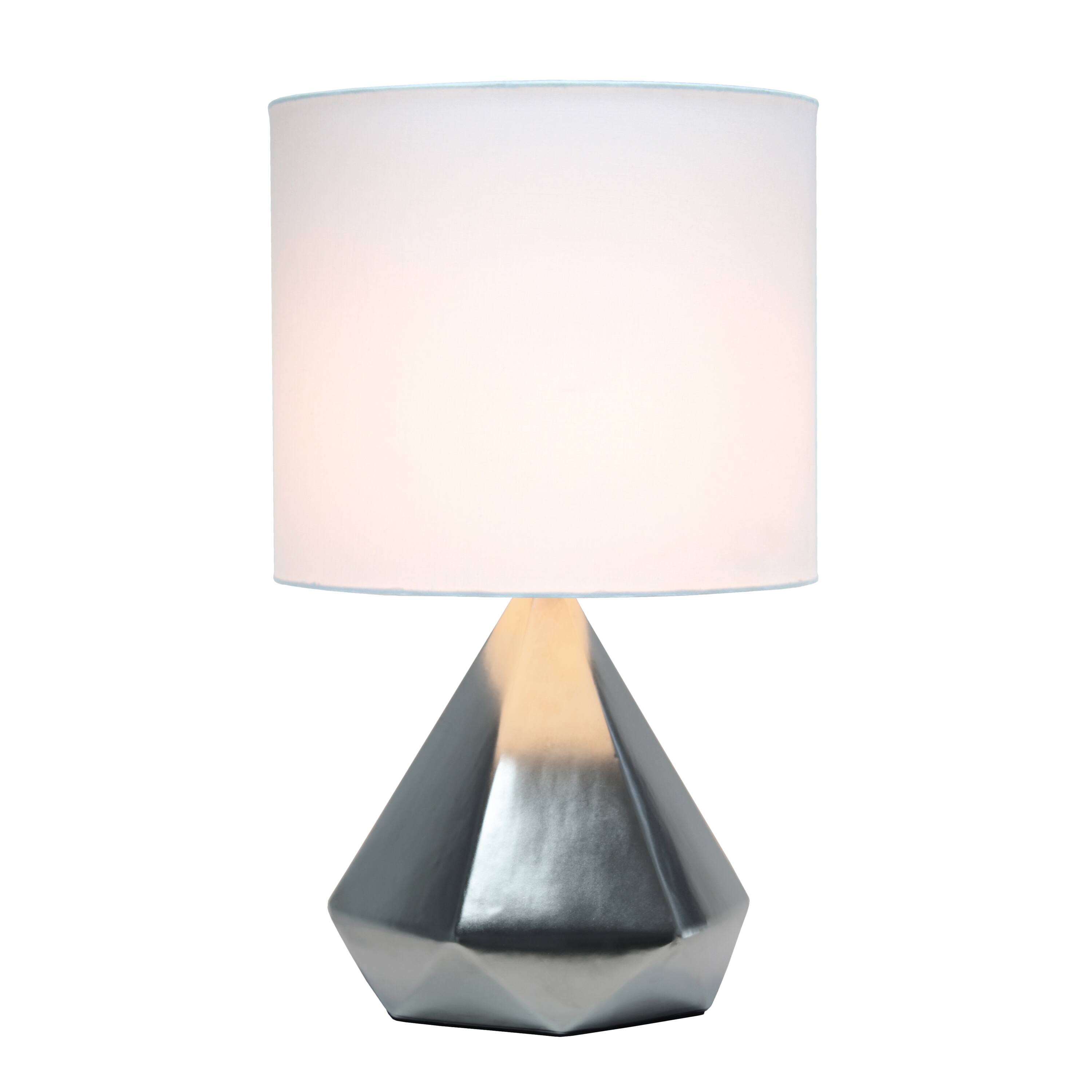 Simple Designs 19.8&#x22; Solid Pyramid Table Lamp